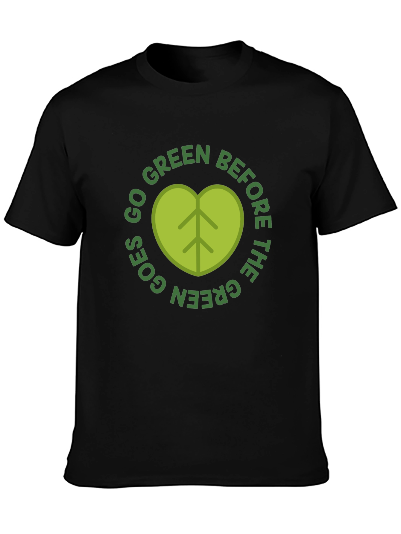 Go Green T-Shirt - Organic Eco Friendly Design
