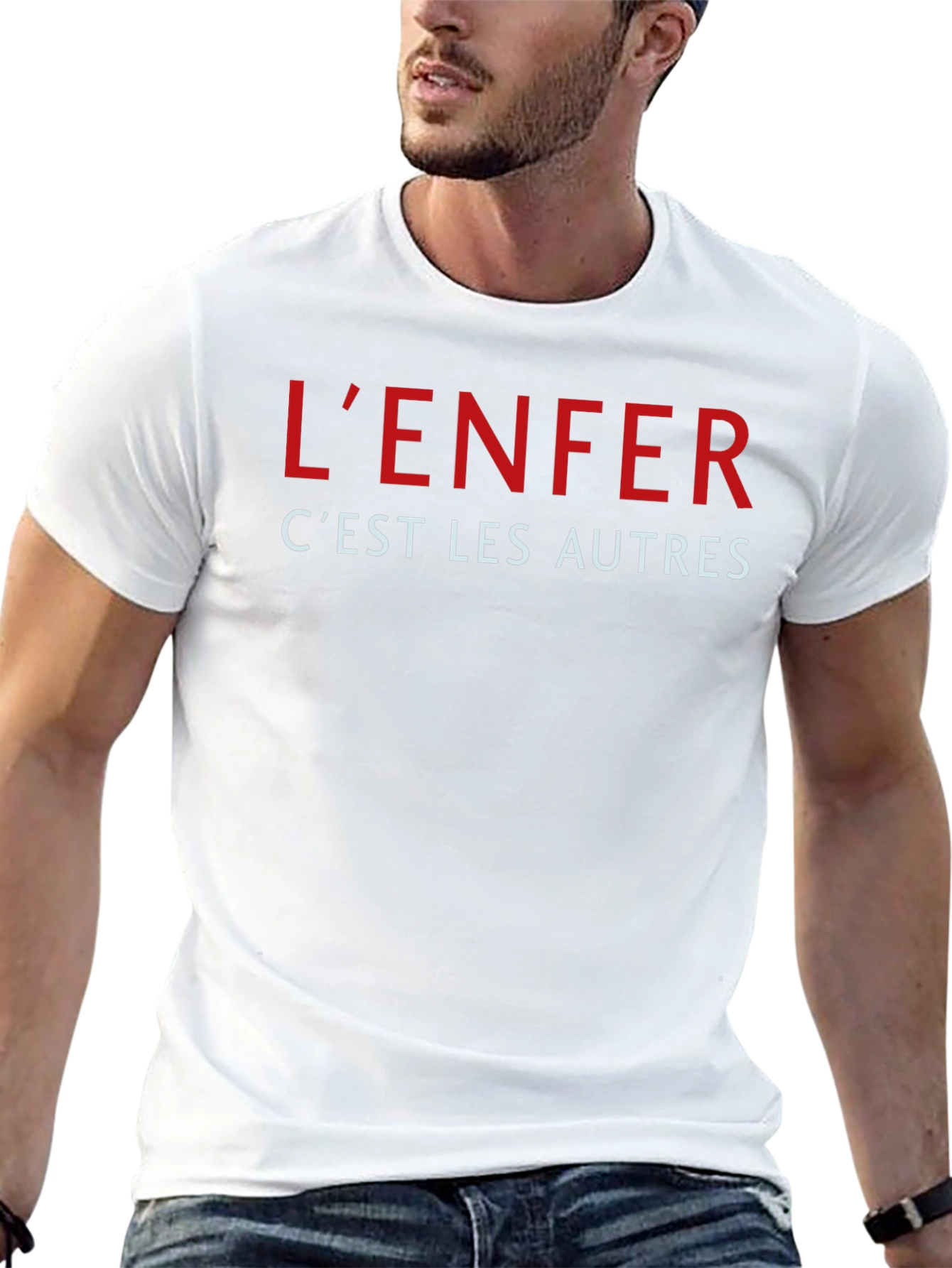 Lenfer Cest Les Autres Graphic Tee