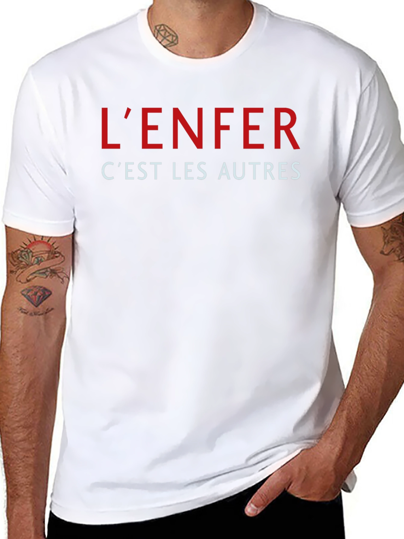 Lenfer Cest Les Autres Graphic Tee