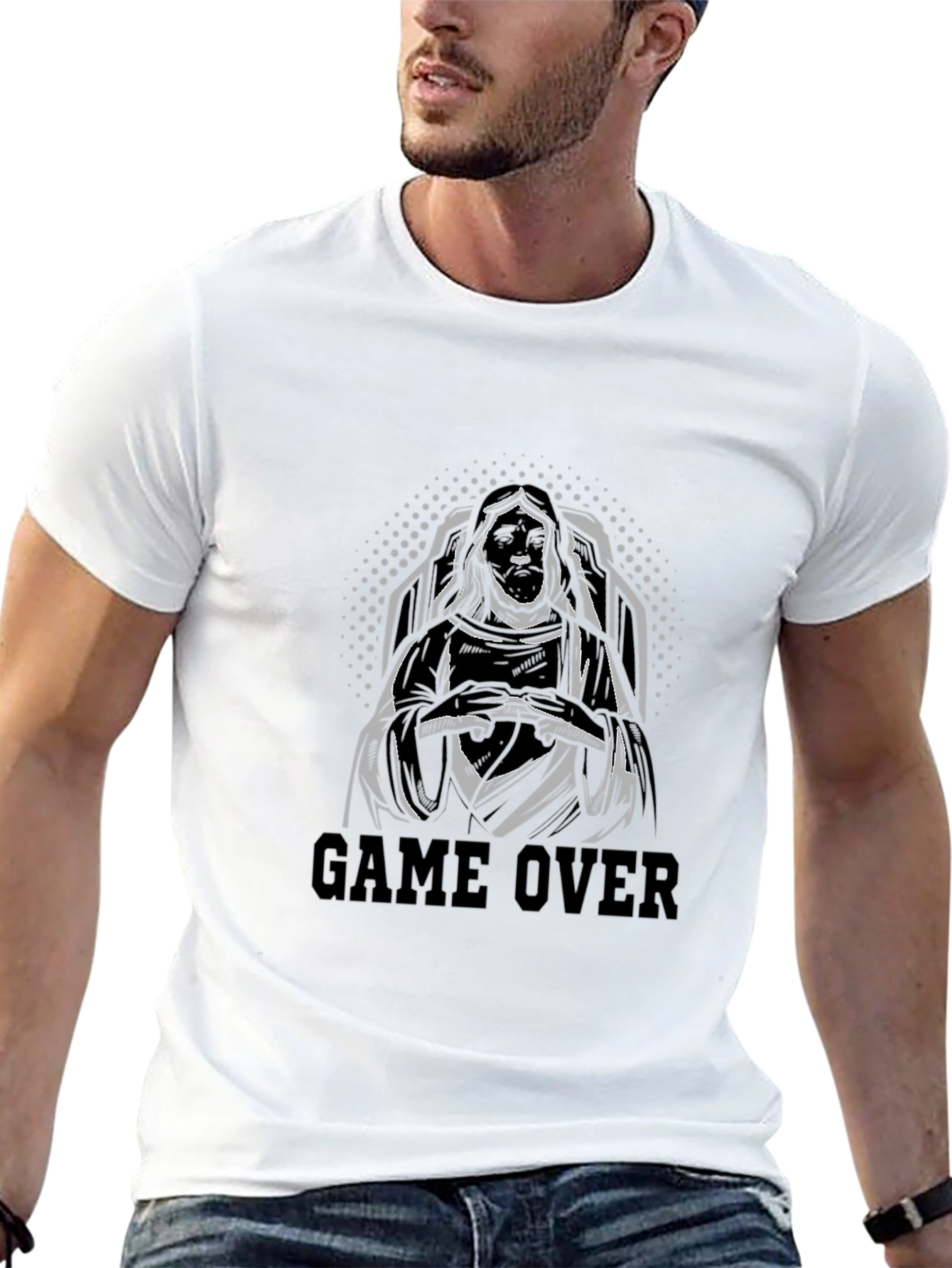 Game Over T-Shirt - Grim Reaper Gamer Design
