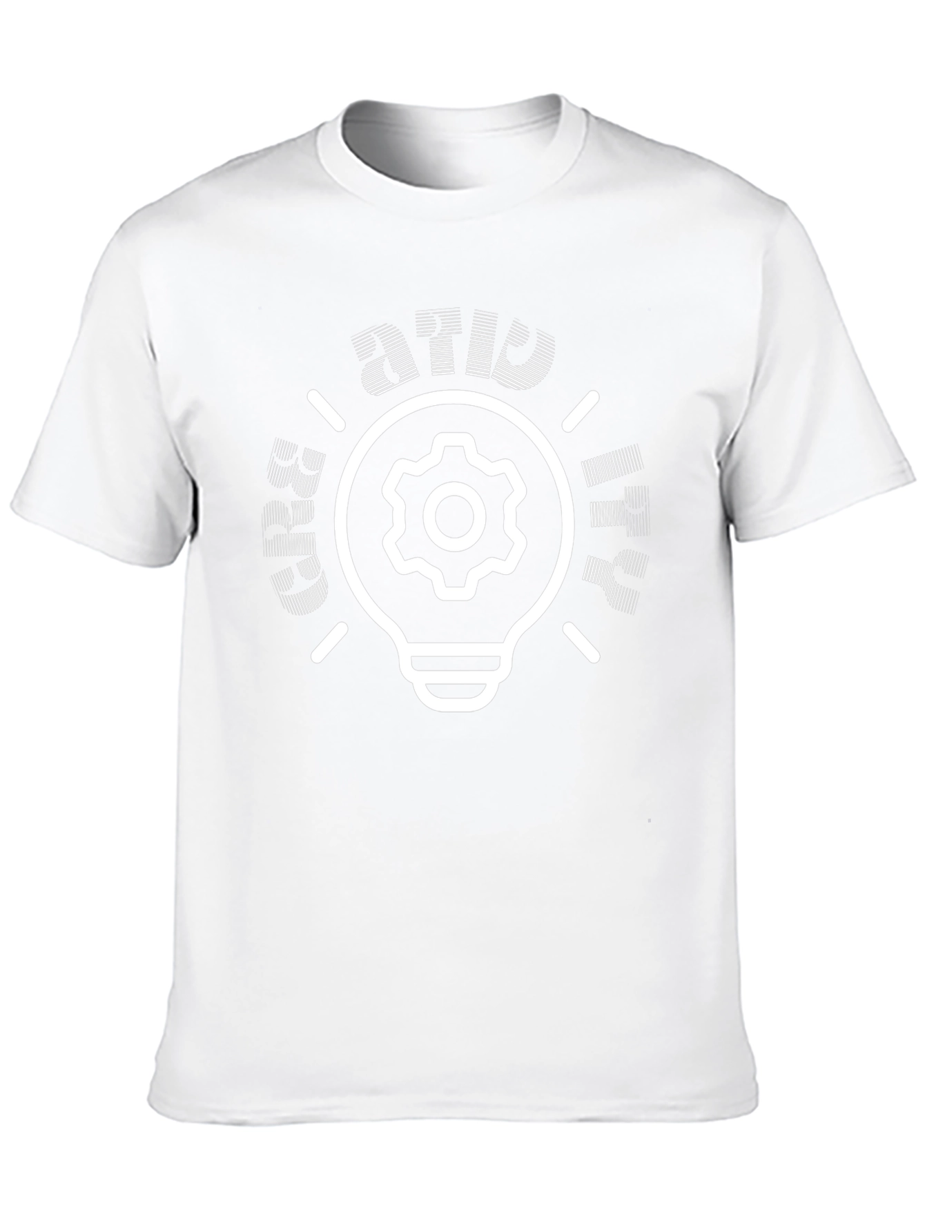 Creative Idea T-Shirt - Gear Light Bulb Design