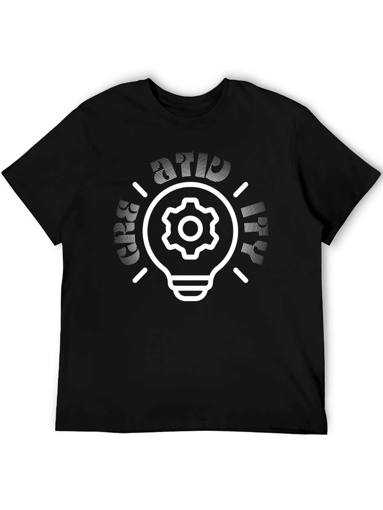 Creative Idea T-Shirt - Gear Light Bulb Design
