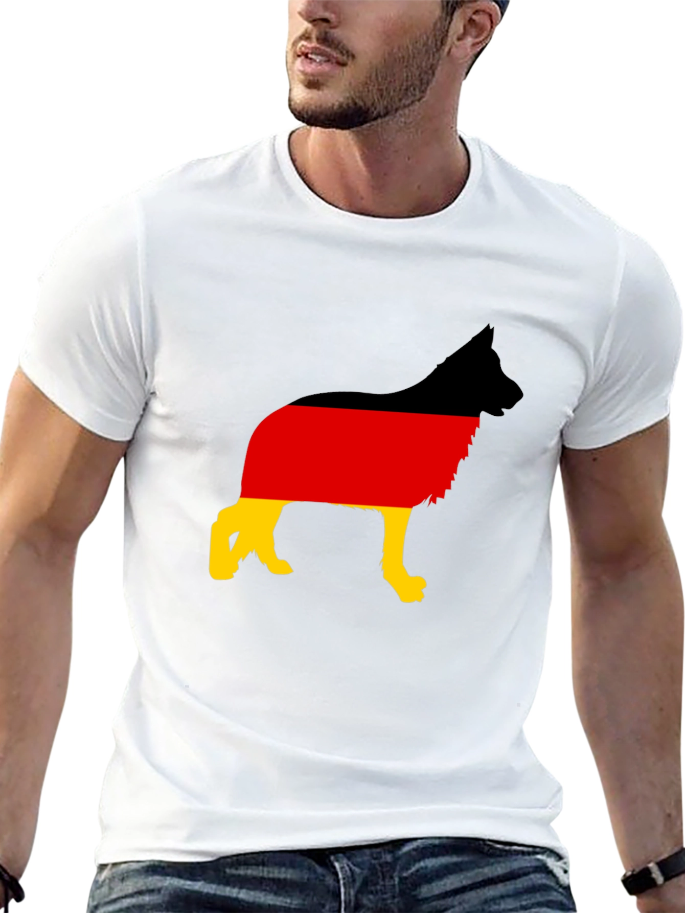 German Shepherd Flag T-Shirt - Deutschland Dog Tee