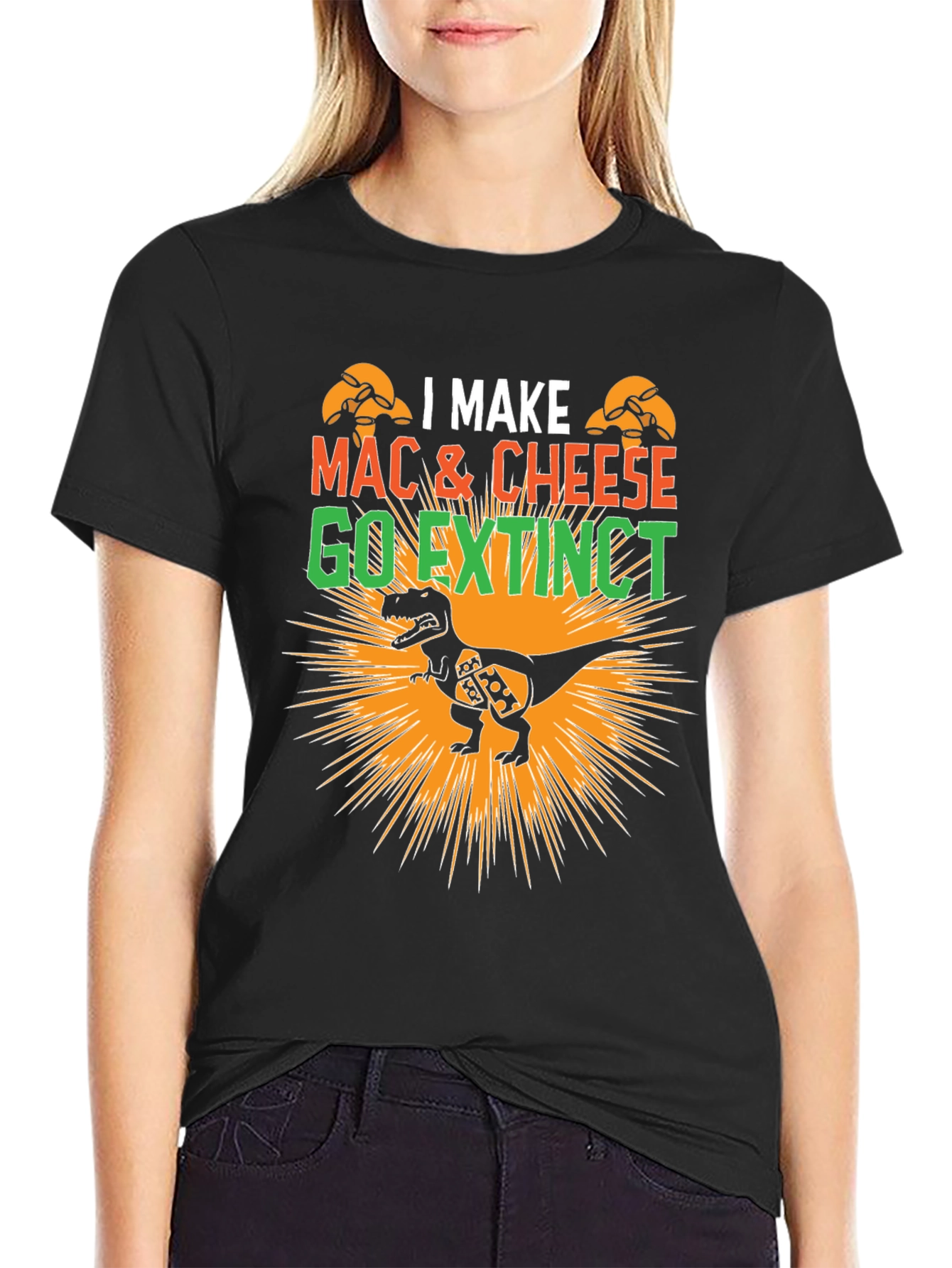 Mac & Cheese T-Rex Graphic T-Shirt