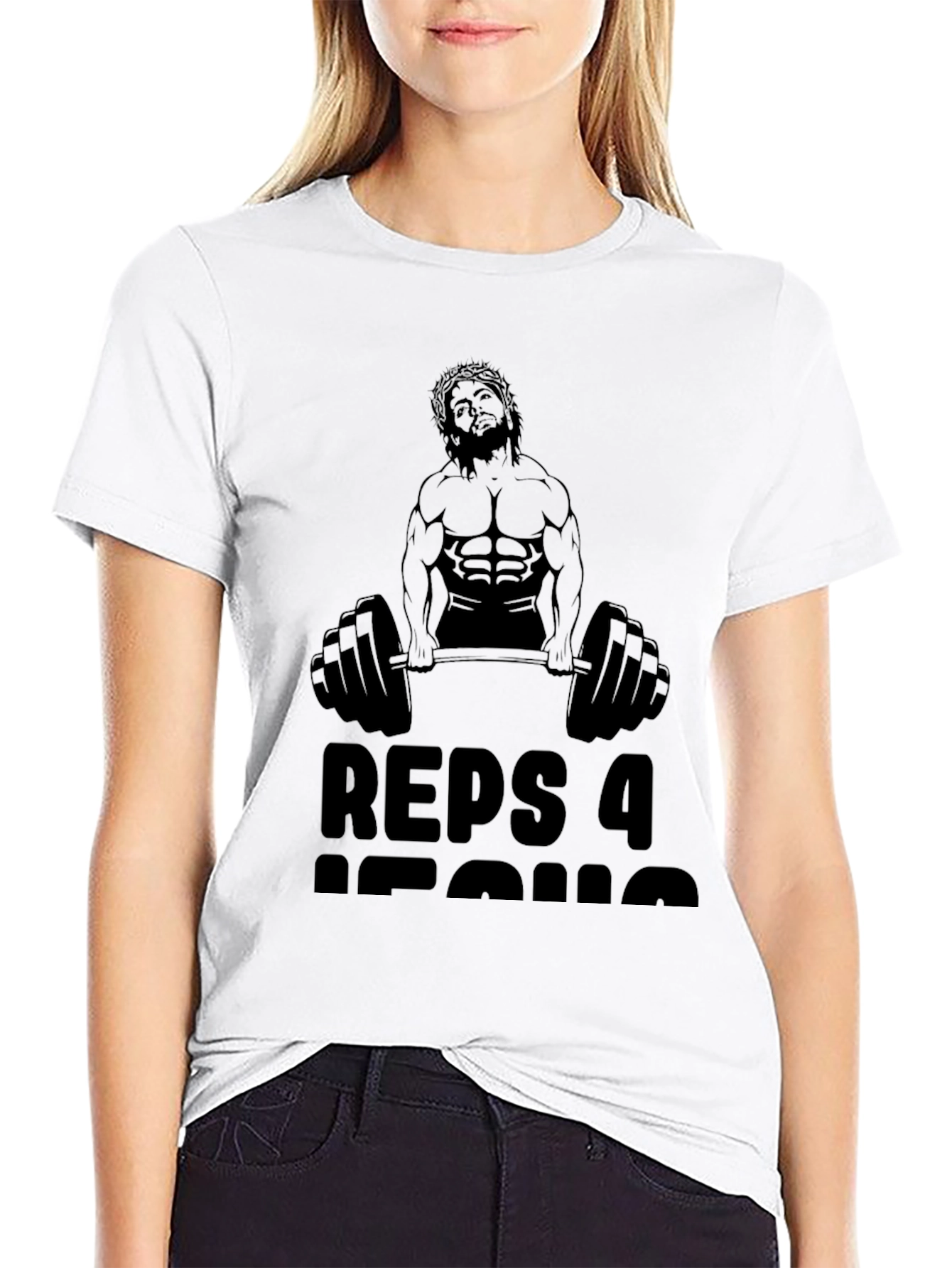 Reps 4 Jesus Black Graphic T-Shirt