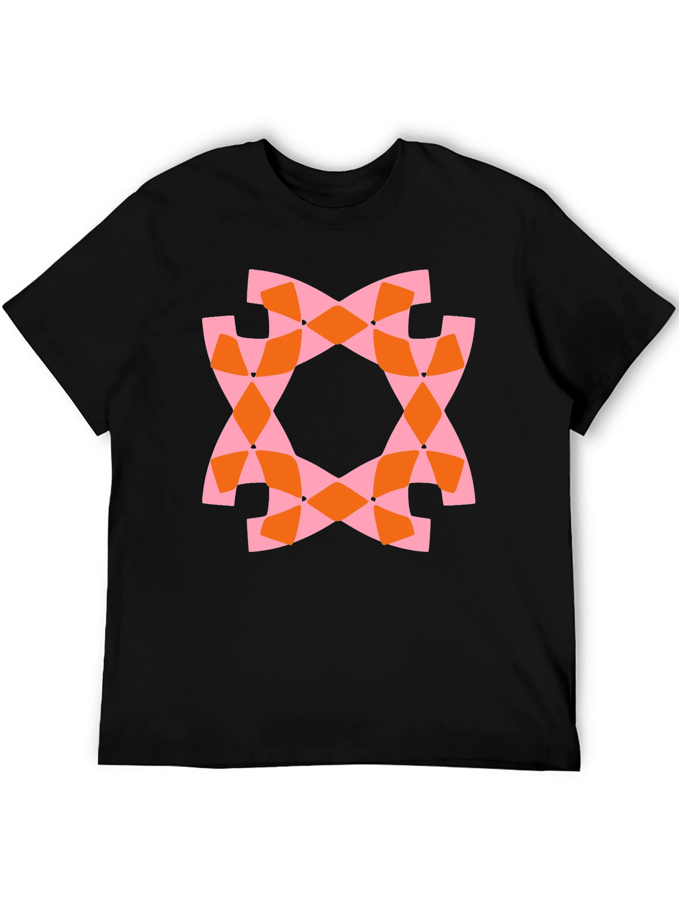 Abstract Geometric Print Tee