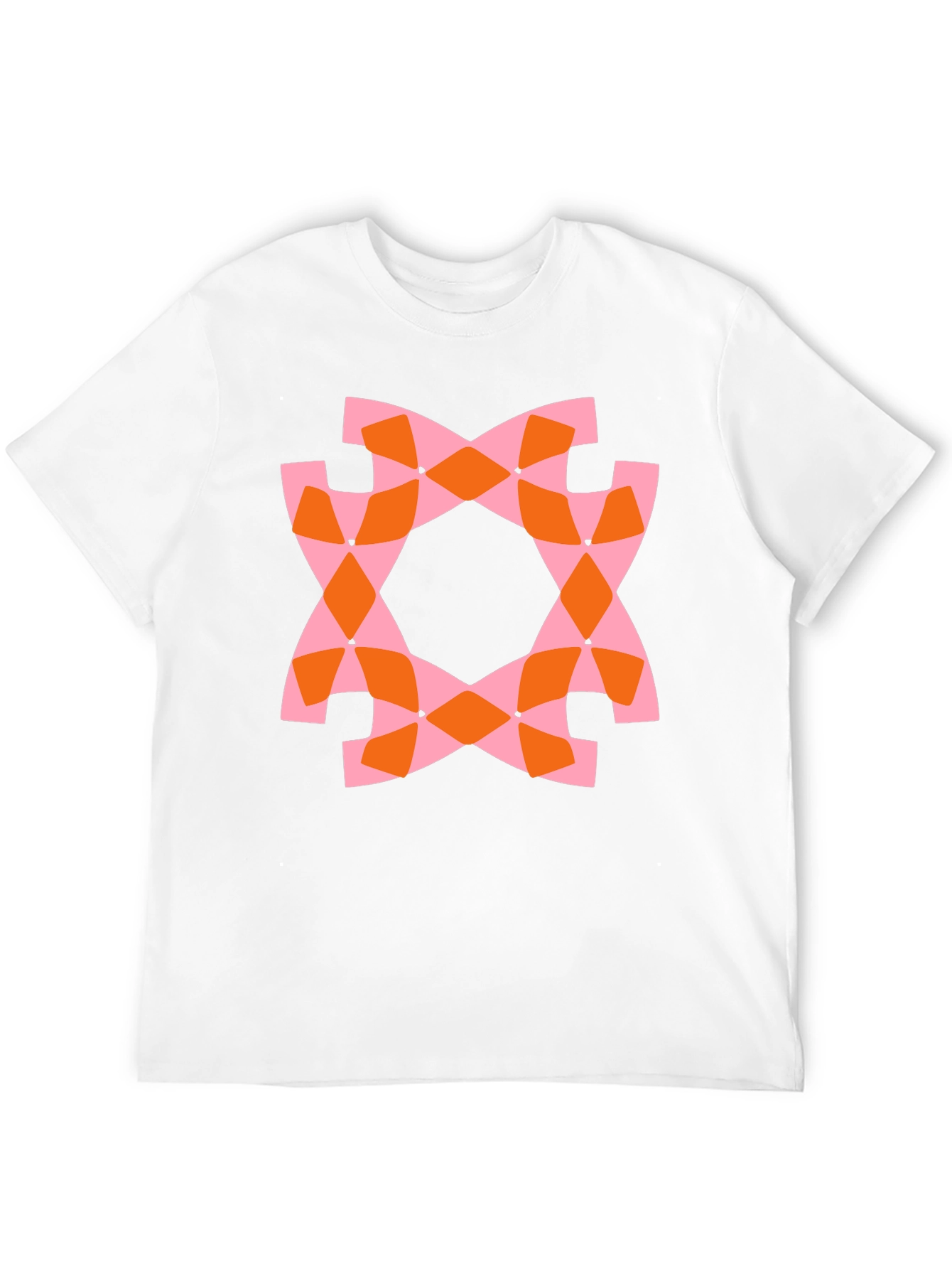 Abstract Geometric Print Tee