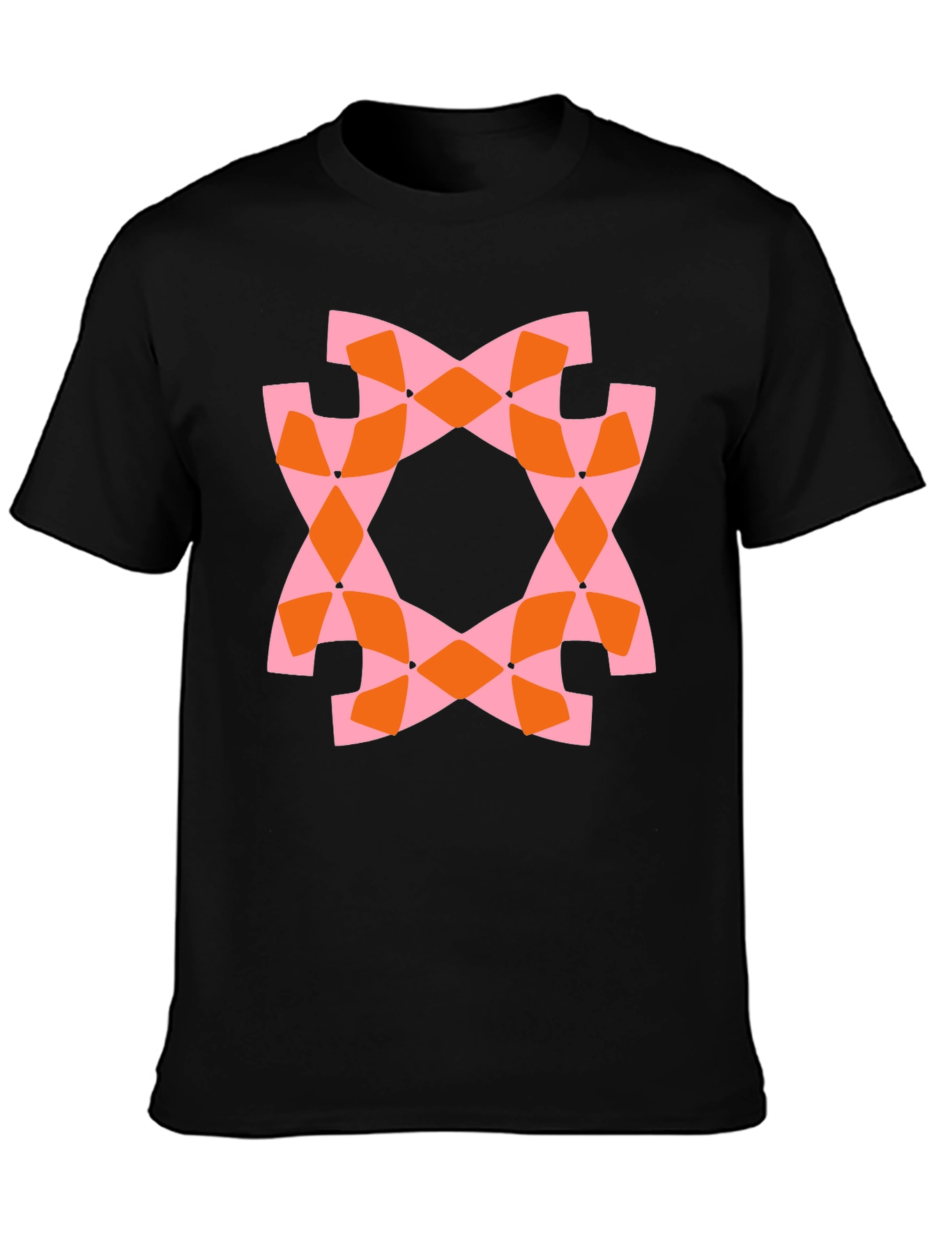 Abstract Geometric Print Tee