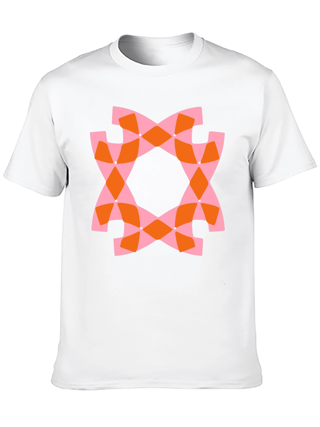 Abstract Geometric Print Tee