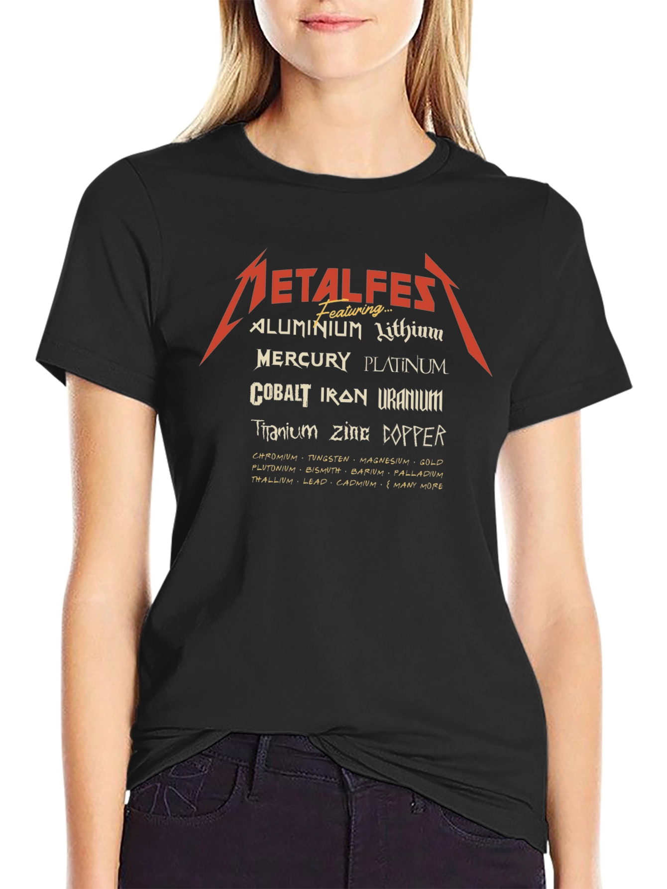 MetalFes T-Shirt - Periodic Table of Metal Elements