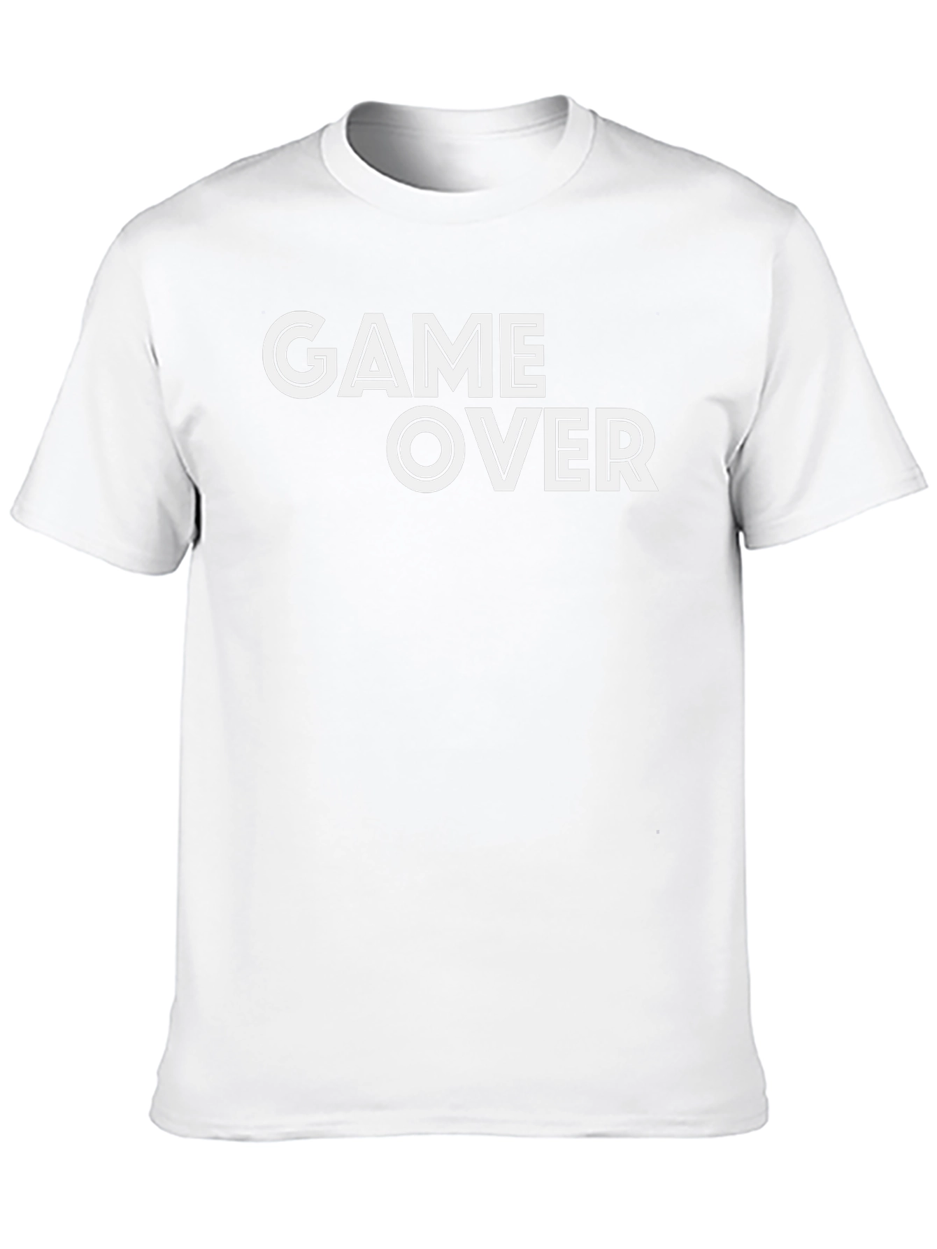 Game Over Black T-Shirt - Bold Graphic Tee
