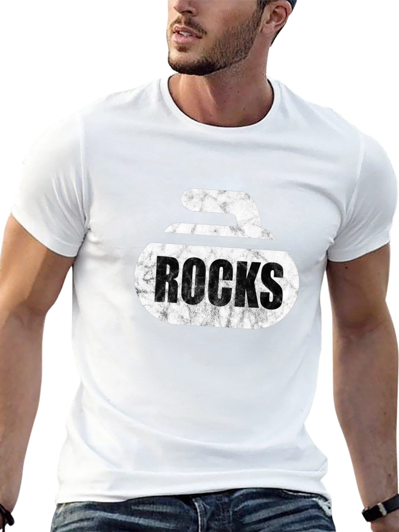 Curling Rocks T-Shirt - Unique Graphic Tee