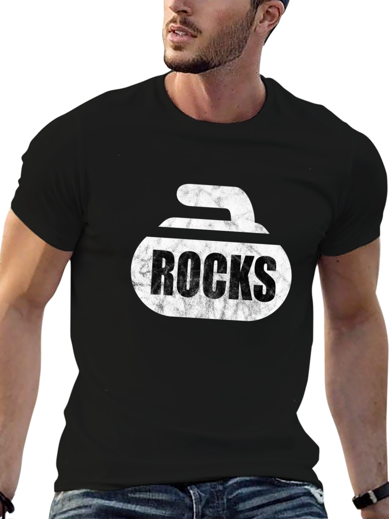 Curling Rocks T-Shirt - Unique Graphic Tee
