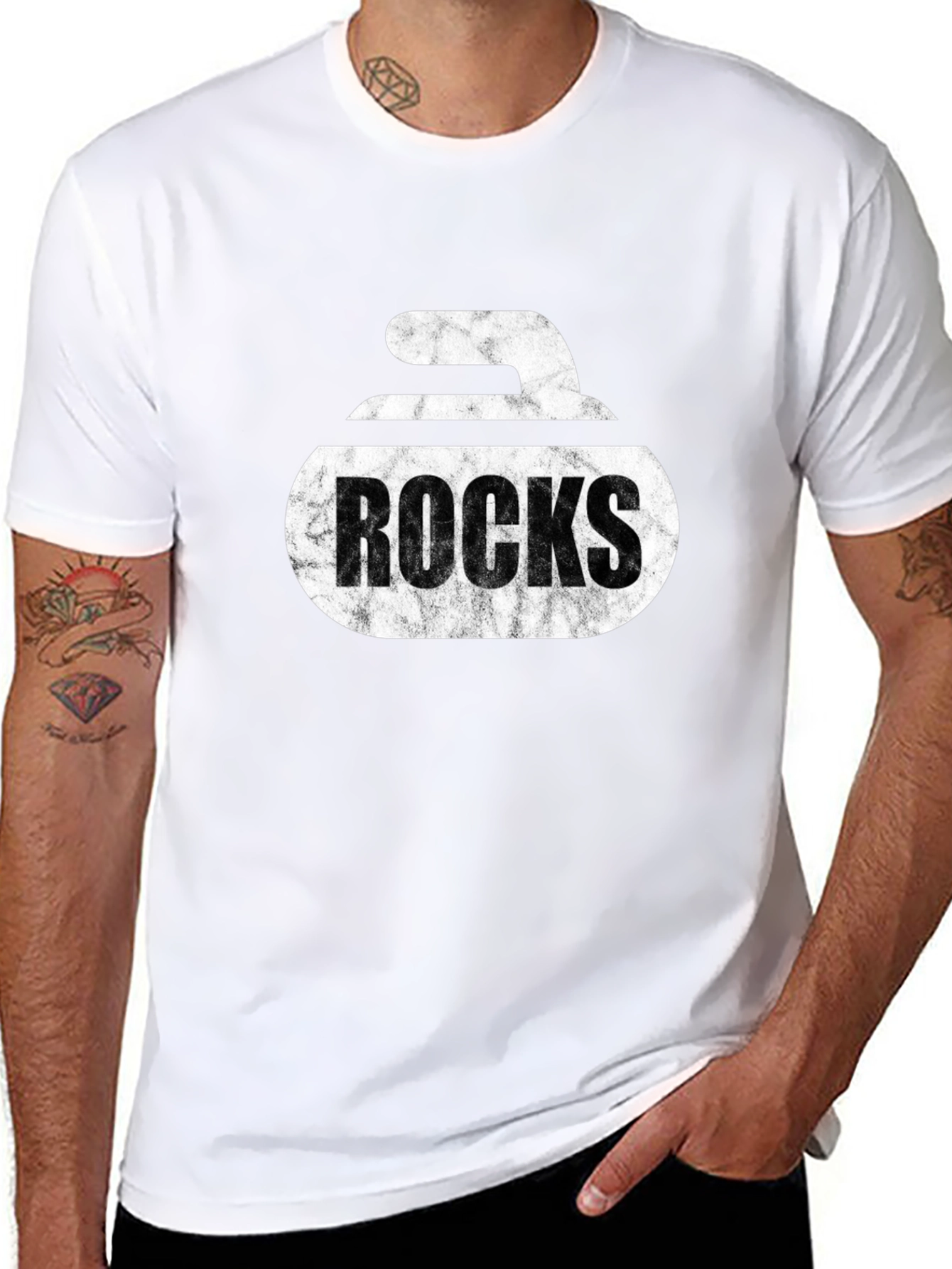 Curling Rocks T-Shirt - Unique Graphic Tee