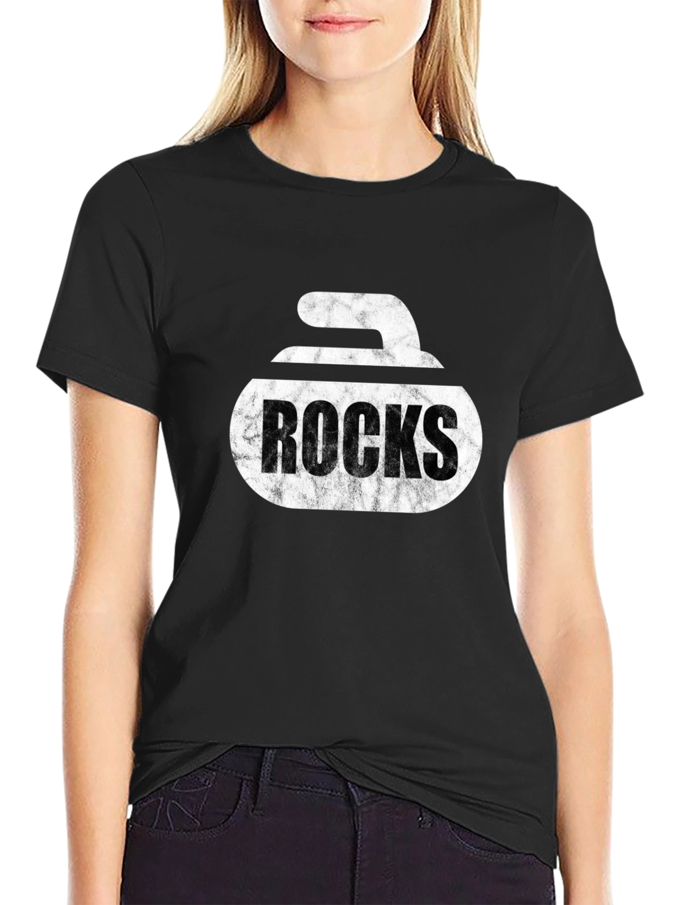 Curling Rocks T-Shirt - Unique Graphic Tee