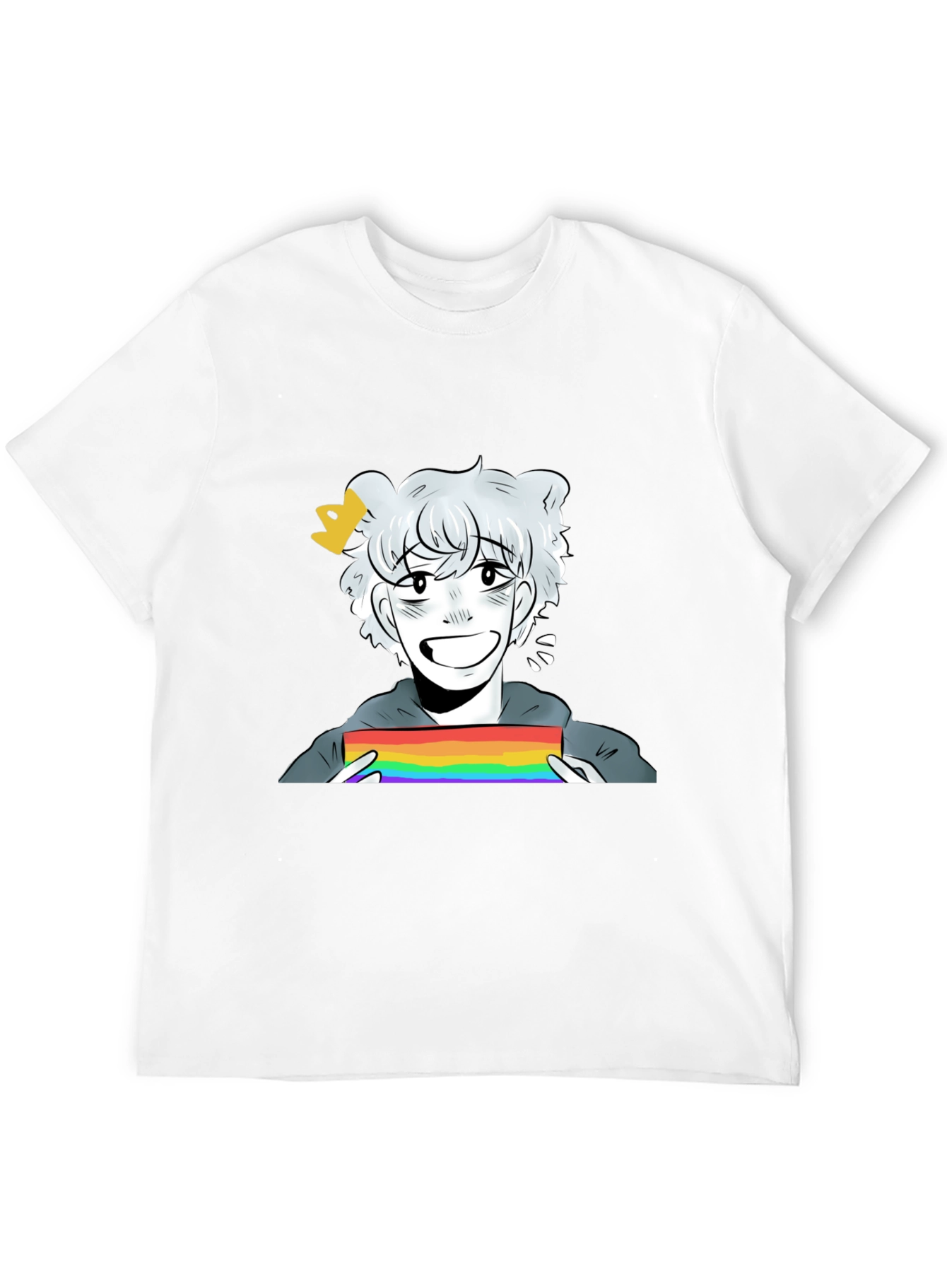 Cartoon Pride T-Shirt - Black Cotton Blend