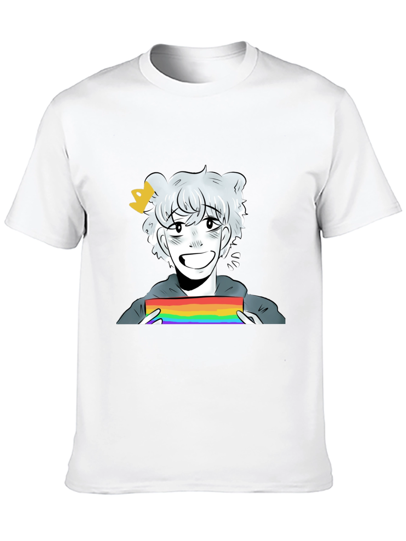 Cartoon Pride T-Shirt - Black Cotton Blend