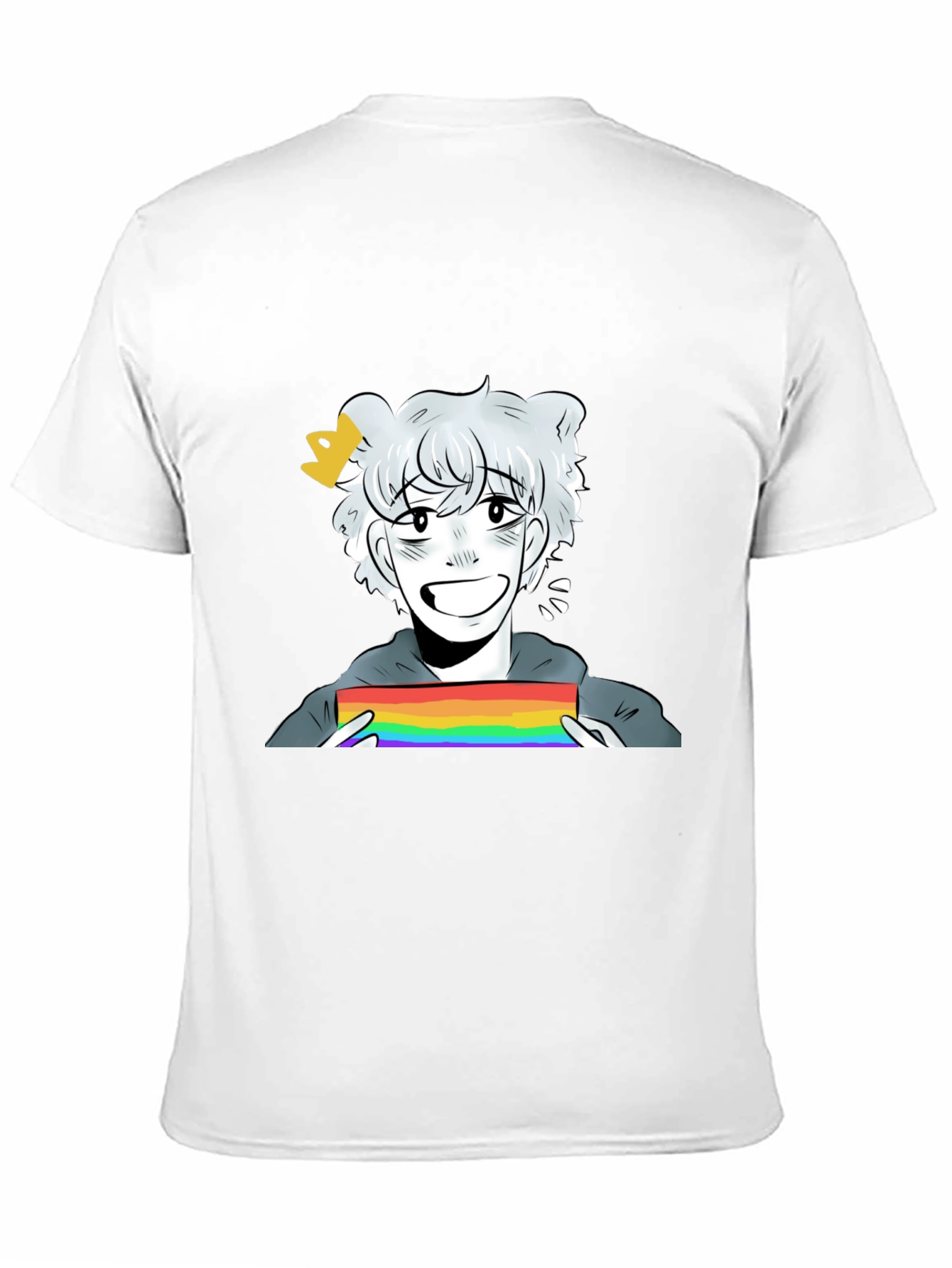 Cartoon Pride T-Shirt - Black Cotton Blend