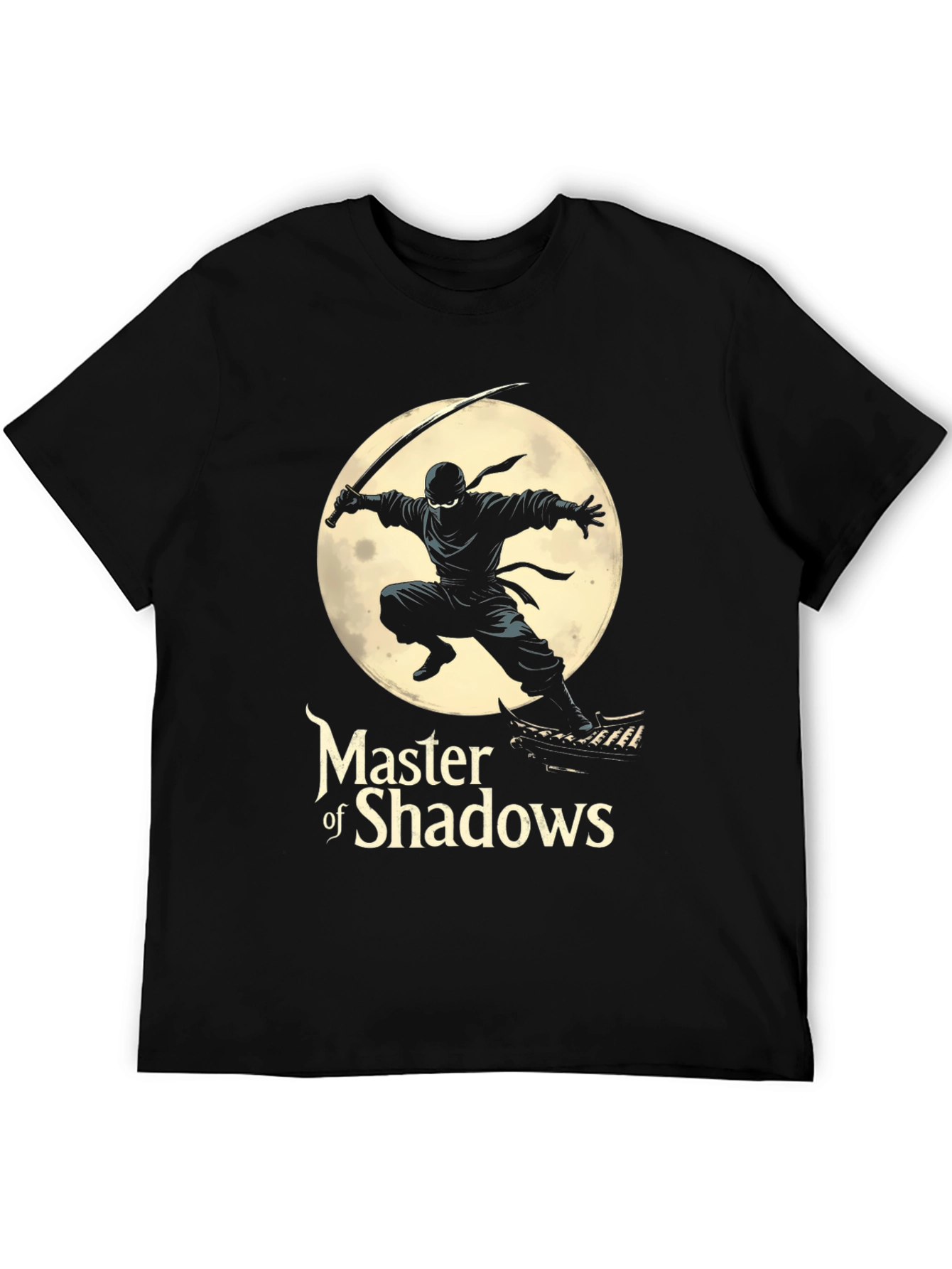 Ninja Master of Shadows Black T-Shirt