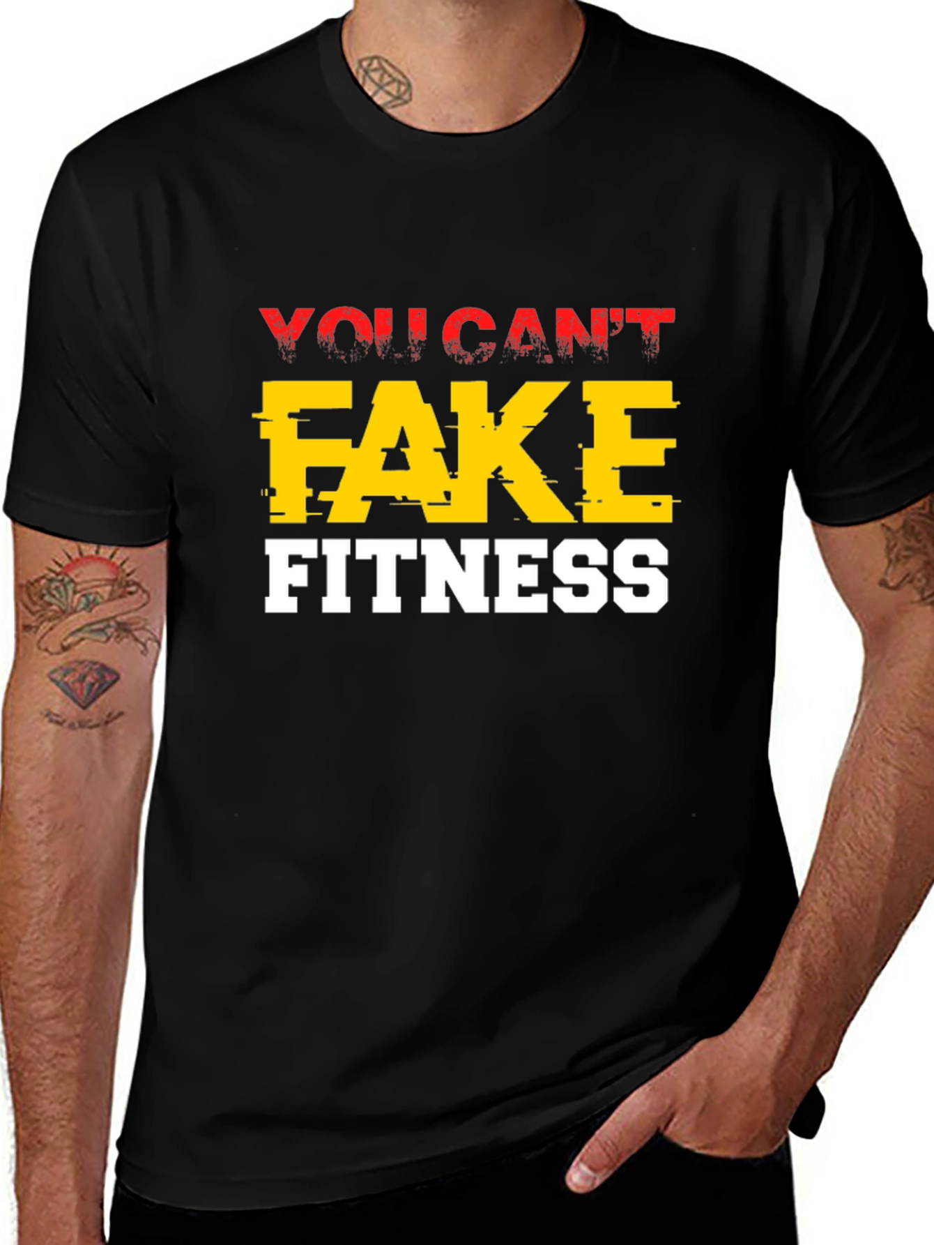 You Cant Fake Fitness Graphic Tee