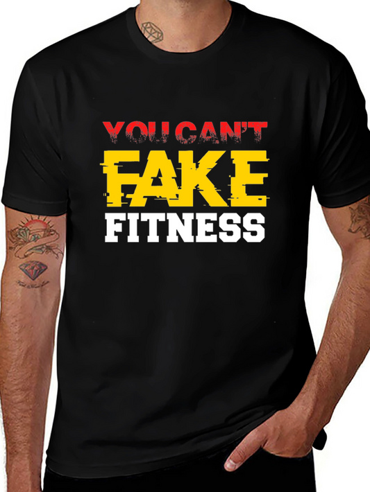 You Cant Fake Fitness Graphic Tee