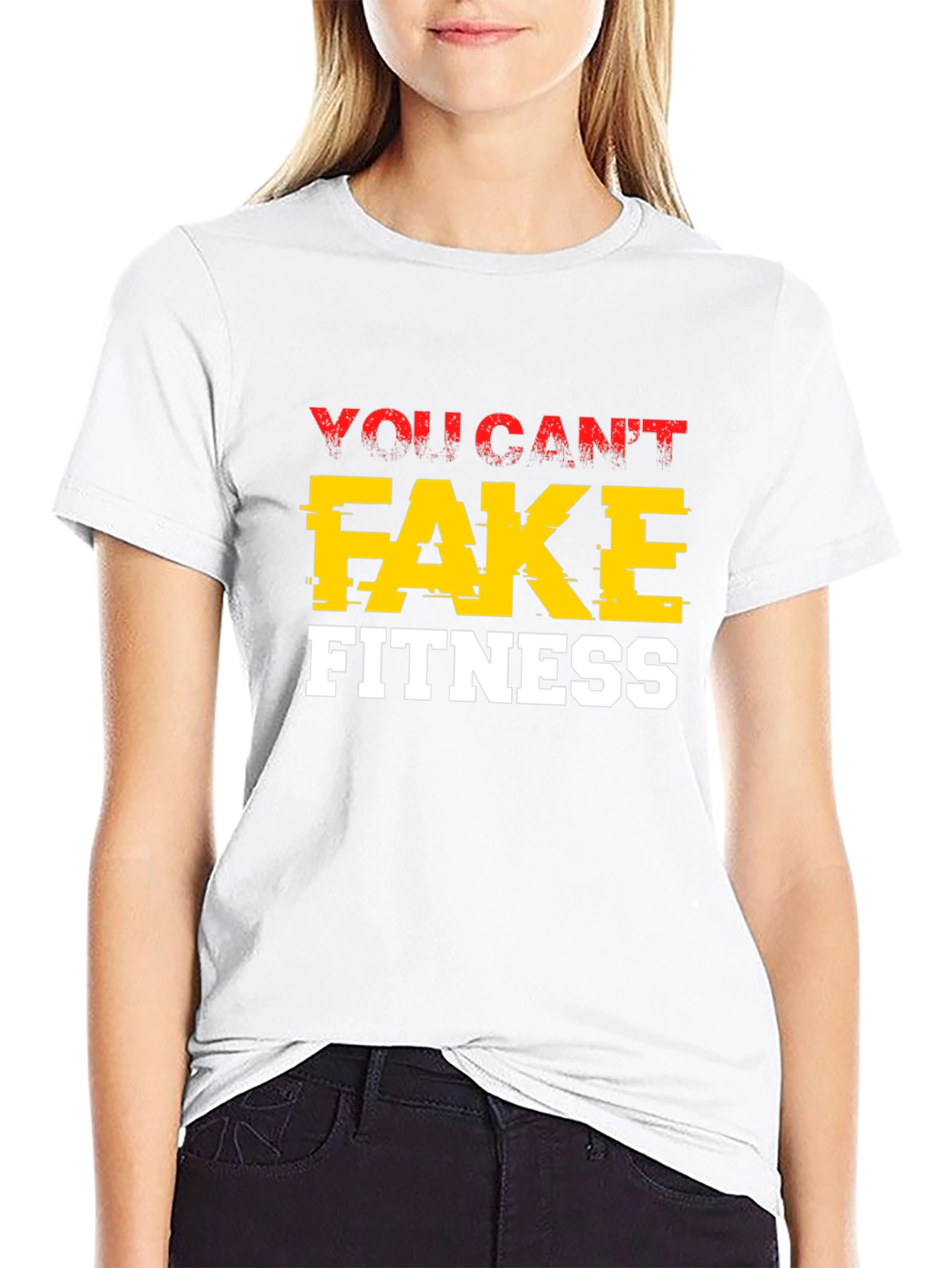 You Cant Fake Fitness Graphic Tee