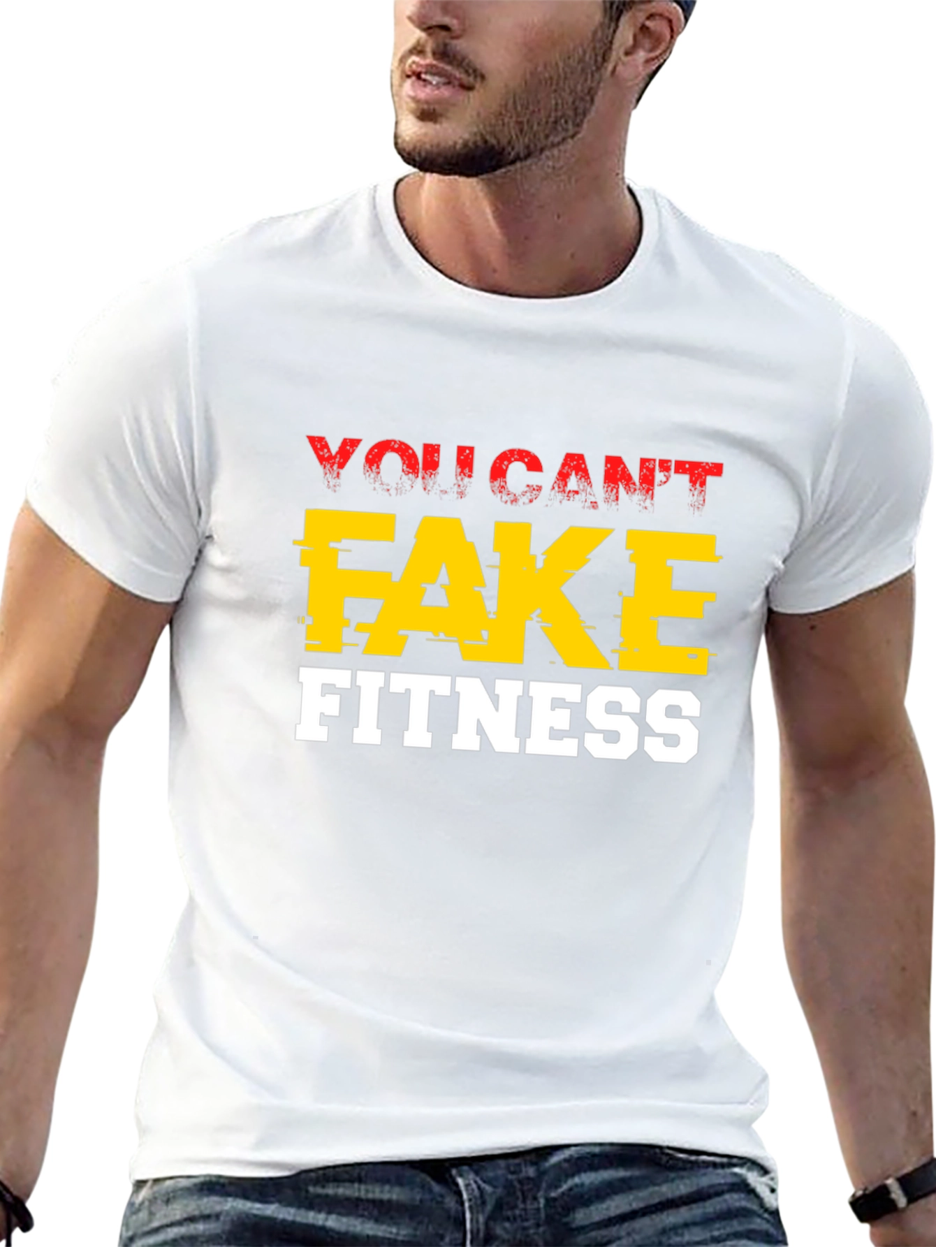 You Cant Fake Fitness Graphic Tee