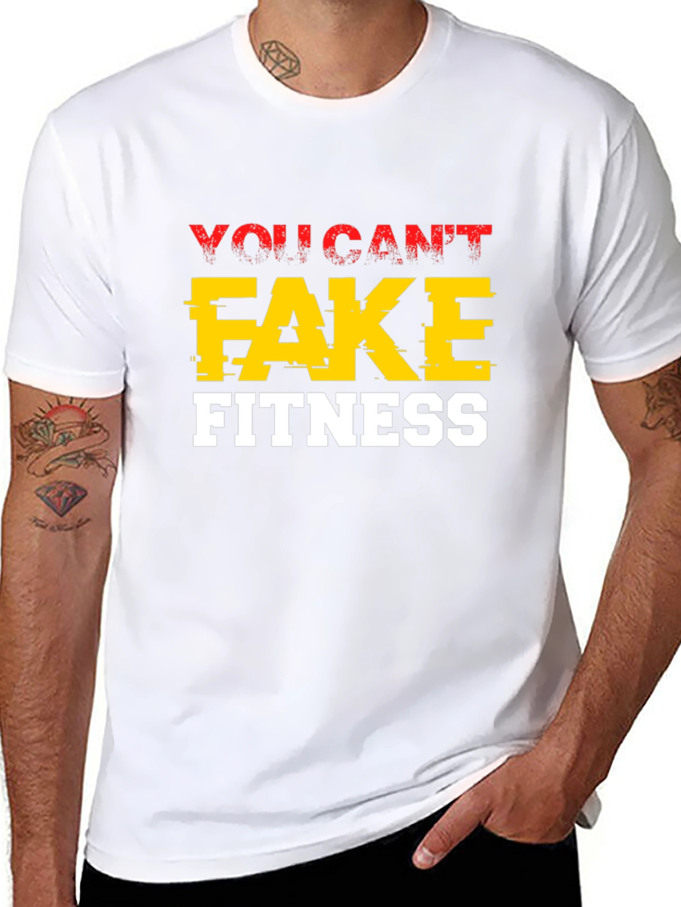 You Cant Fake Fitness Graphic Tee