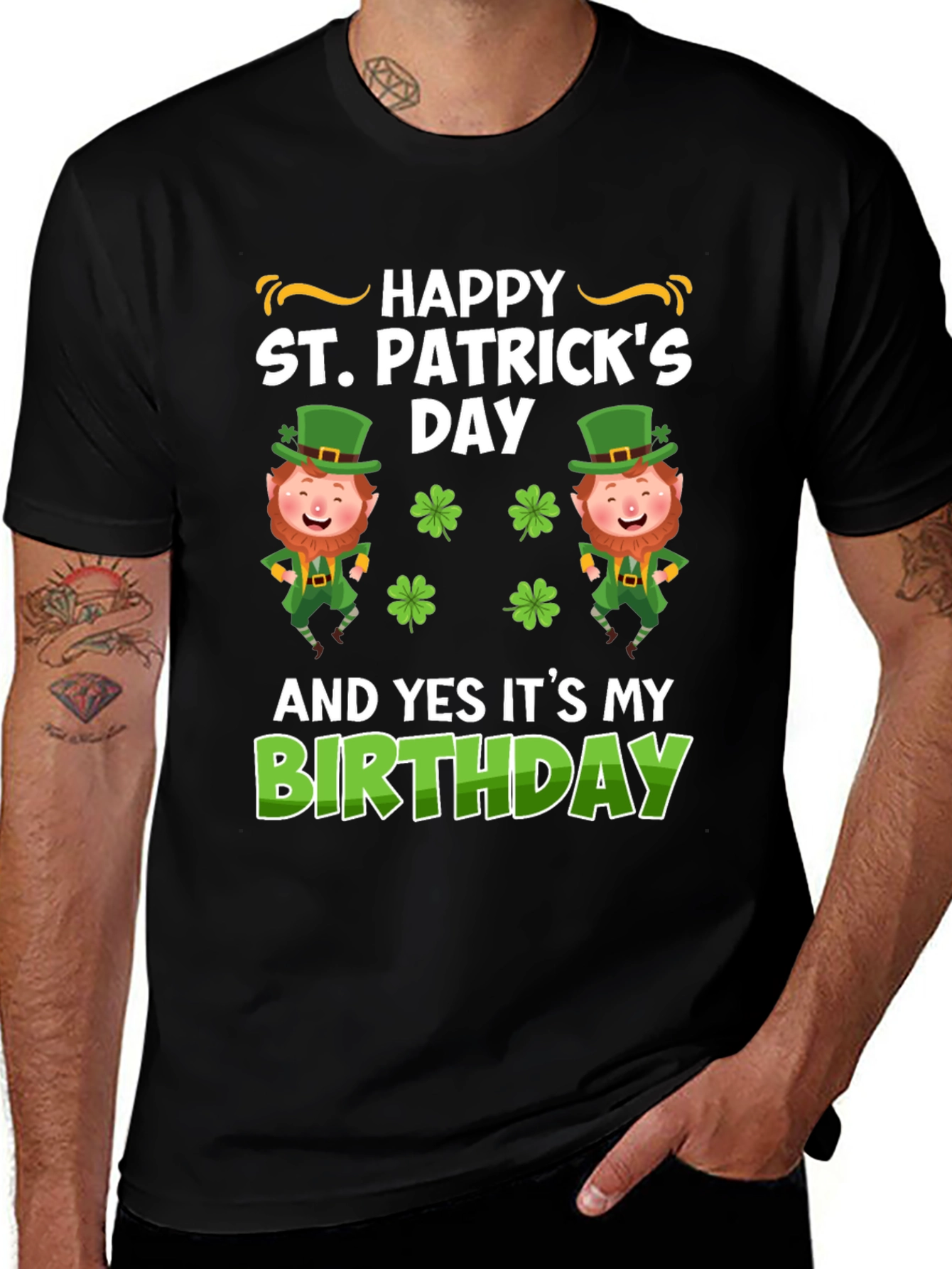 St. Patricks Day Birthday Graphic T-Shirt