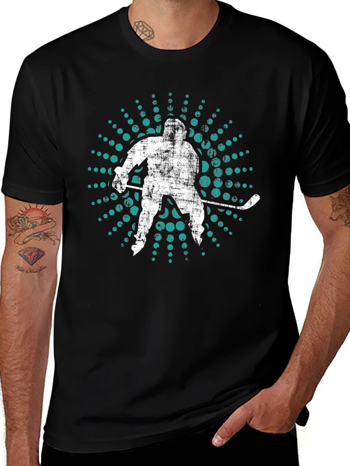 Hockey Player Graphic Tee