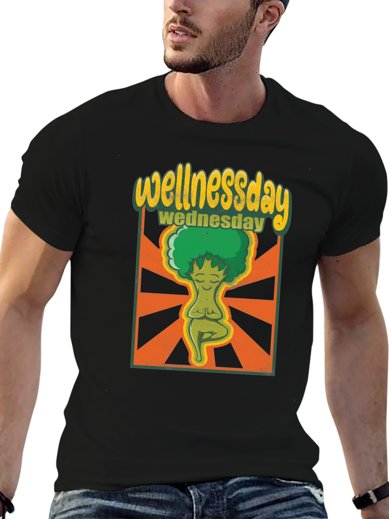 Wellness Wednesday Broccoli Yoga T-Shirt