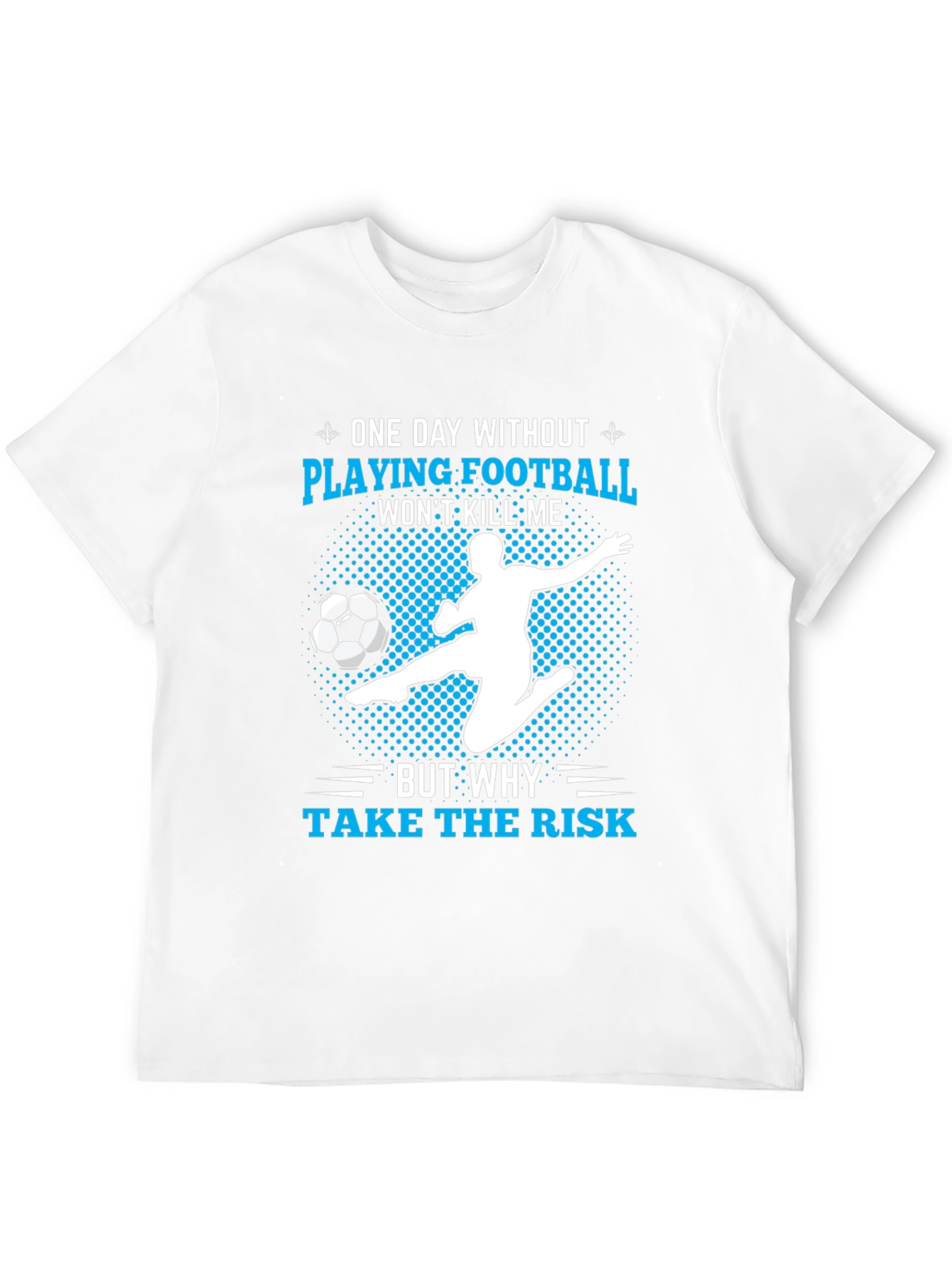 Funny Football Player T-Shirt - Risk It!
