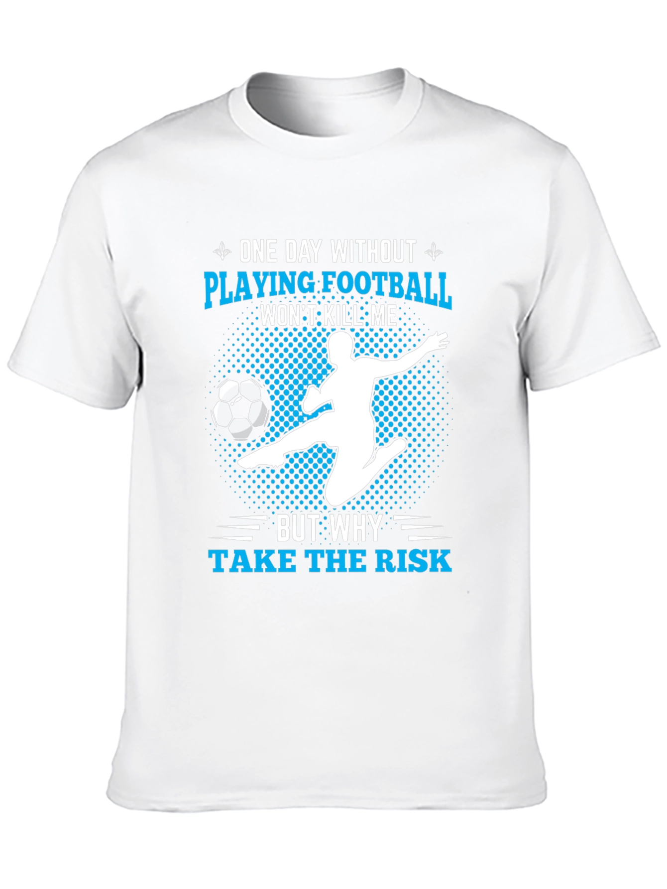 Funny Football Player T-Shirt - Risk It!