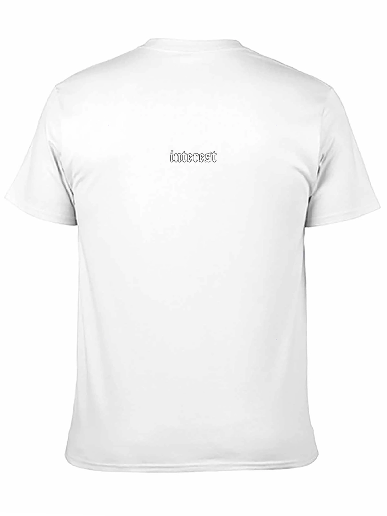 Interest Graphic Print Black T-Shirt