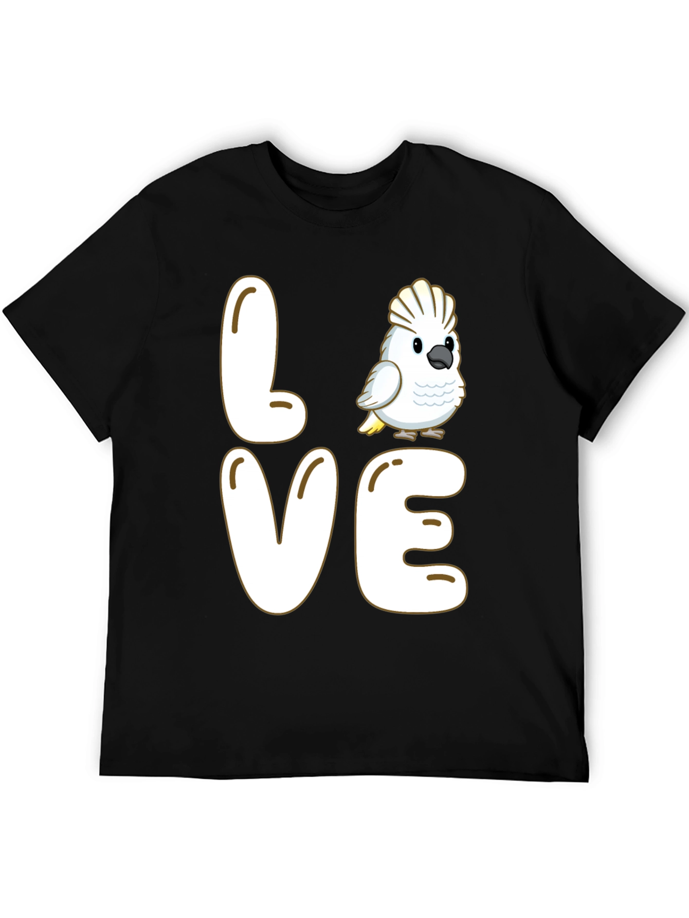 Love Cockatoo Parrot Graphic T-Shirt