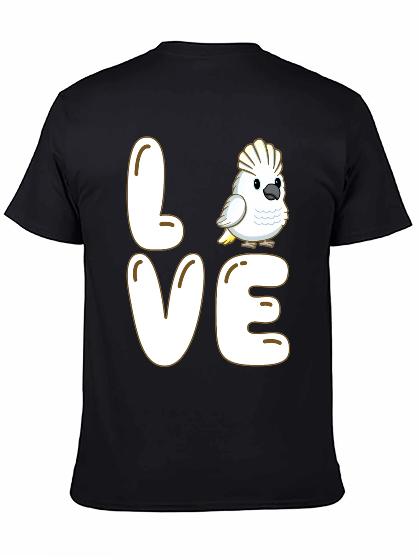 Love Cockatoo Parrot Graphic T-Shirt