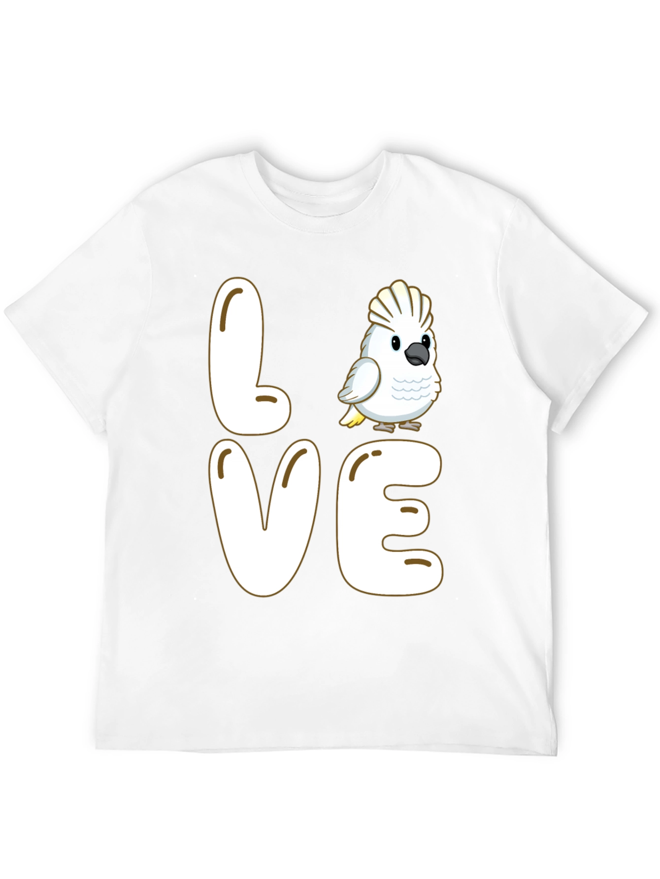 Love Cockatoo Parrot Graphic T-Shirt