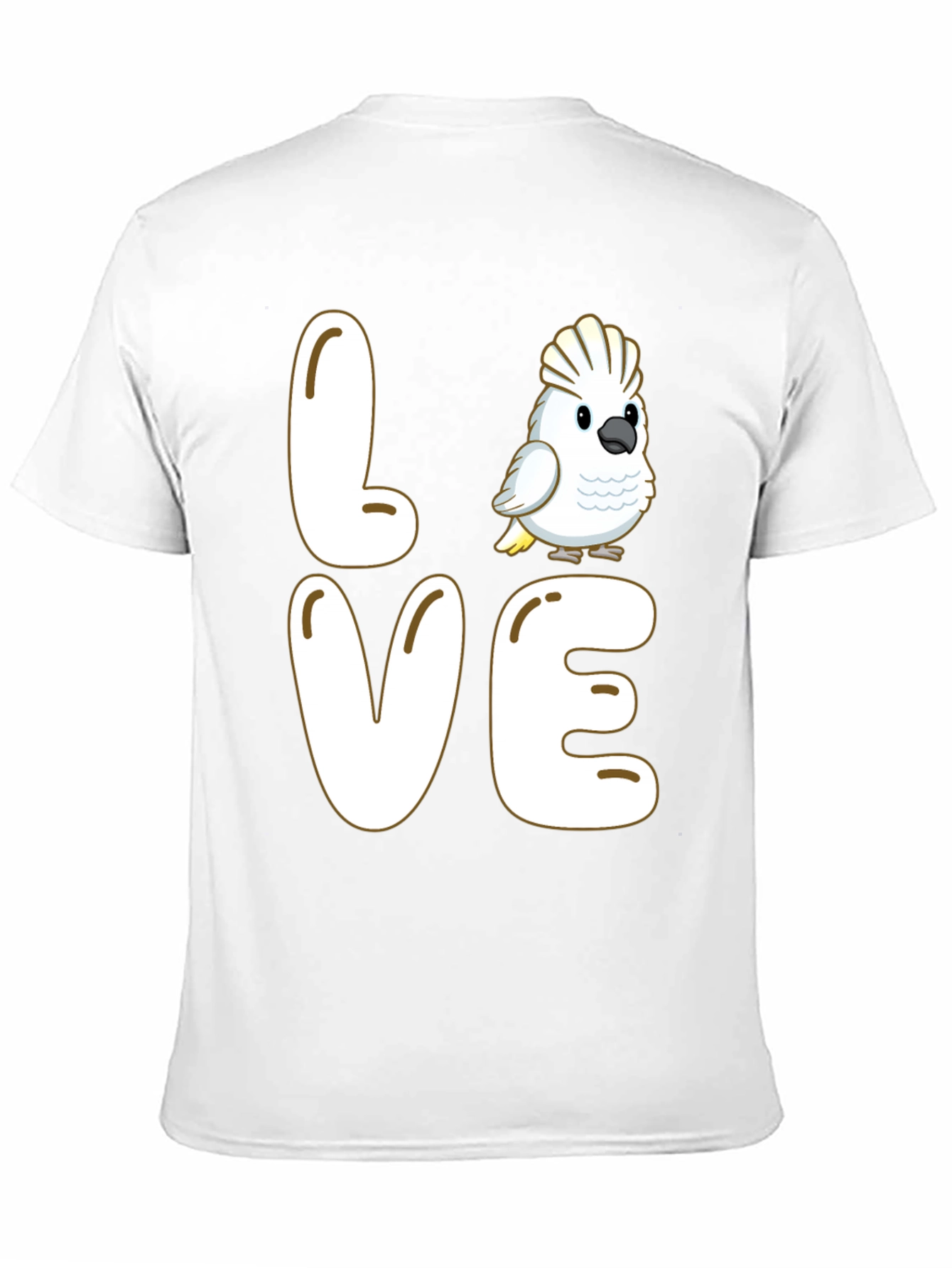 Love Cockatoo Parrot Graphic T-Shirt