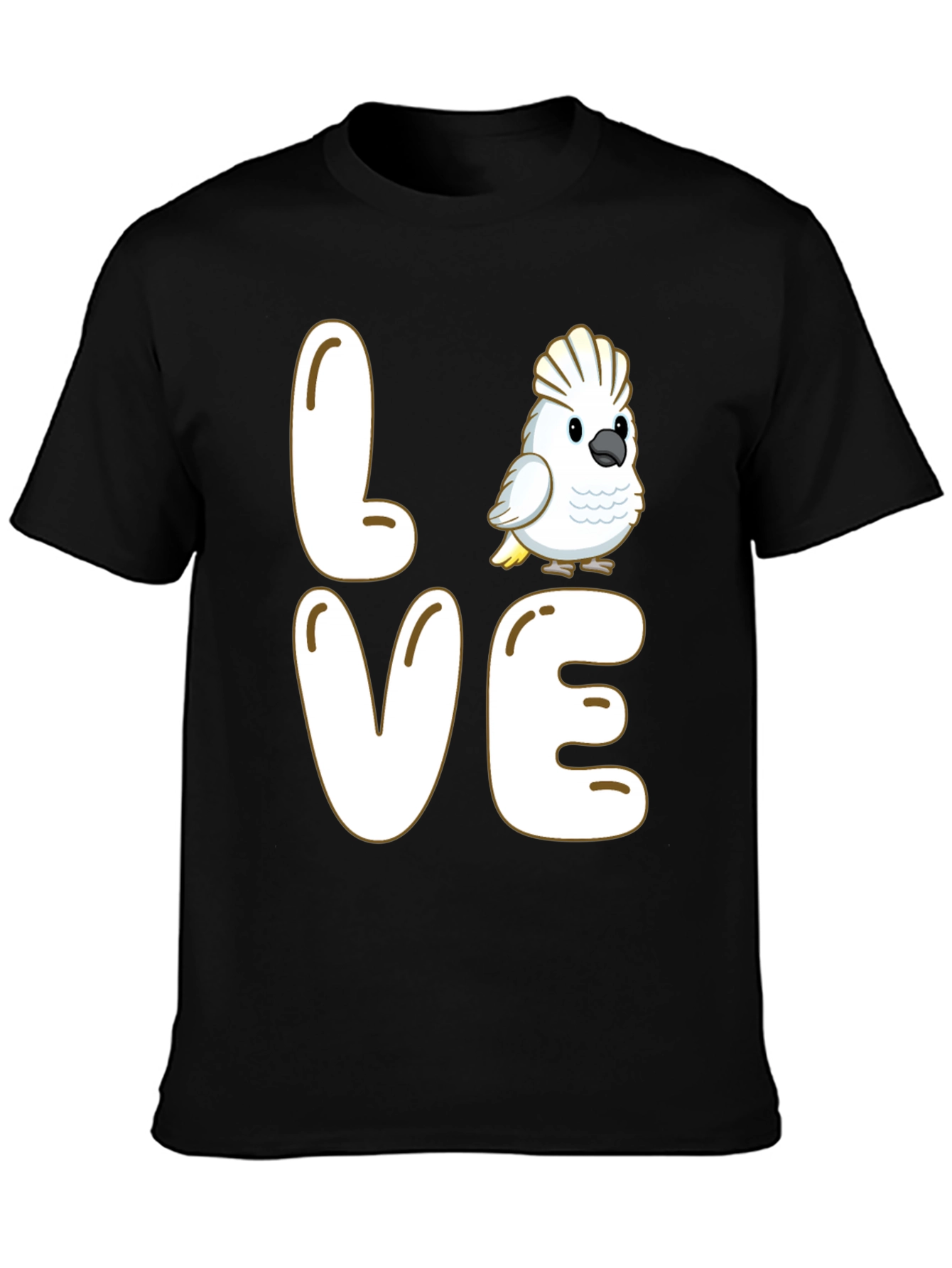 Love Cockatoo Parrot Graphic T-Shirt