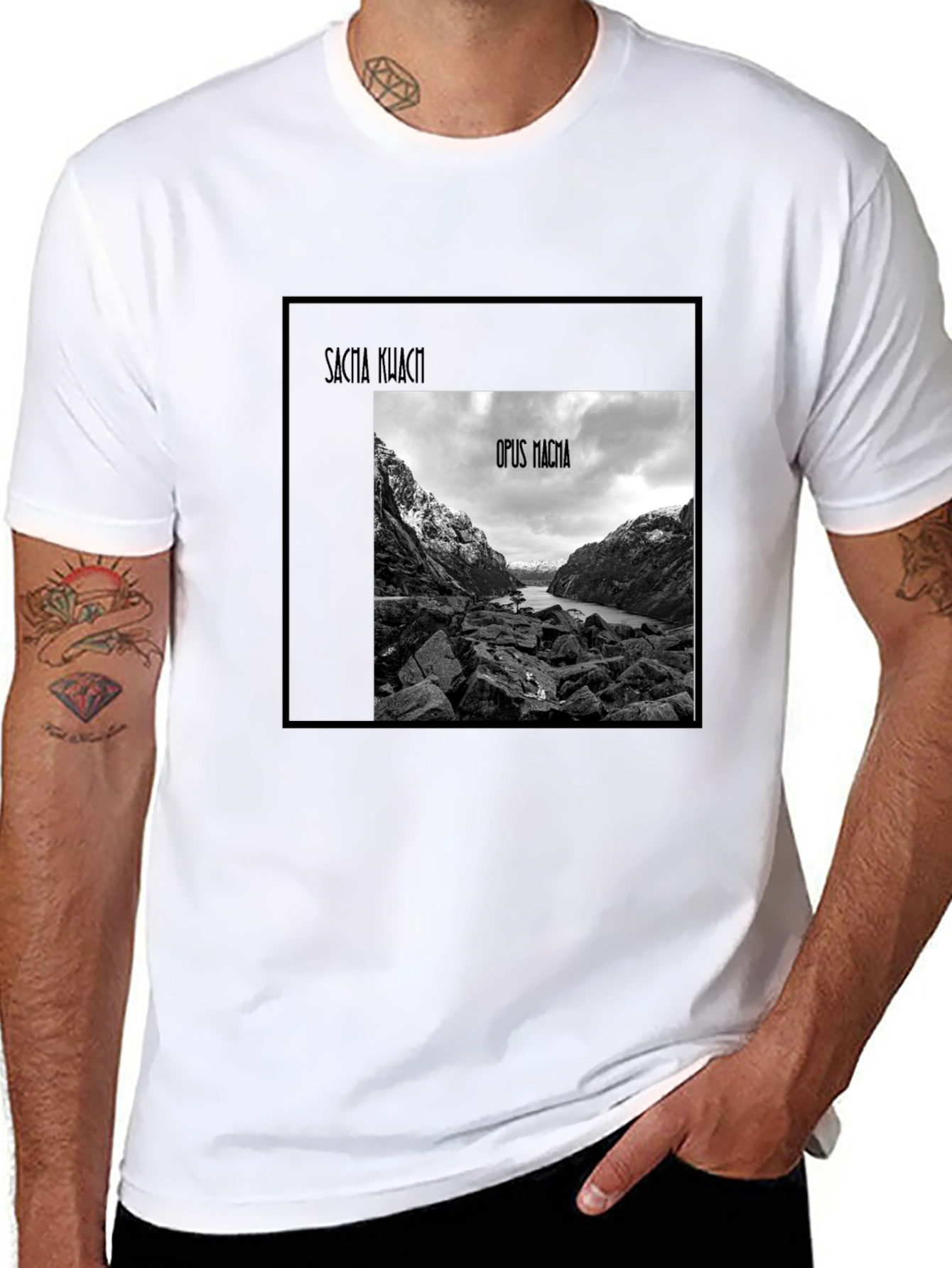 Opus Magma Black Graphic Tee