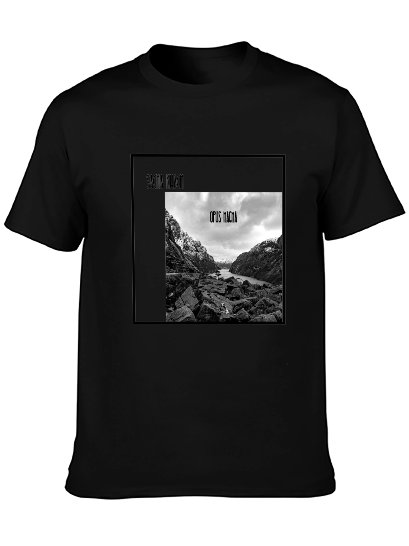 Opus Magma Black Graphic Tee
