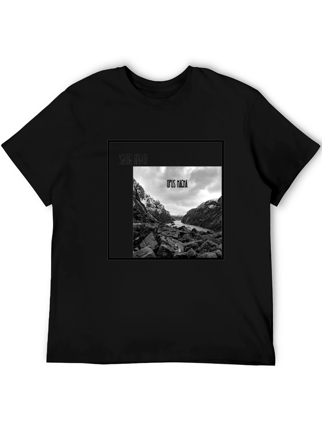 Opus Magma Black Graphic Tee