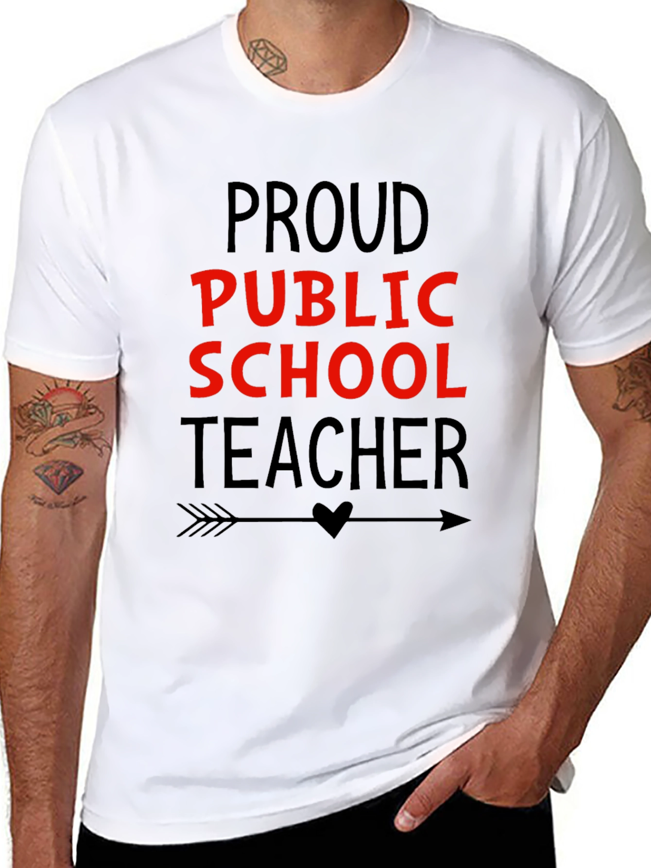 Proud Public School Teacher Graphic Tee