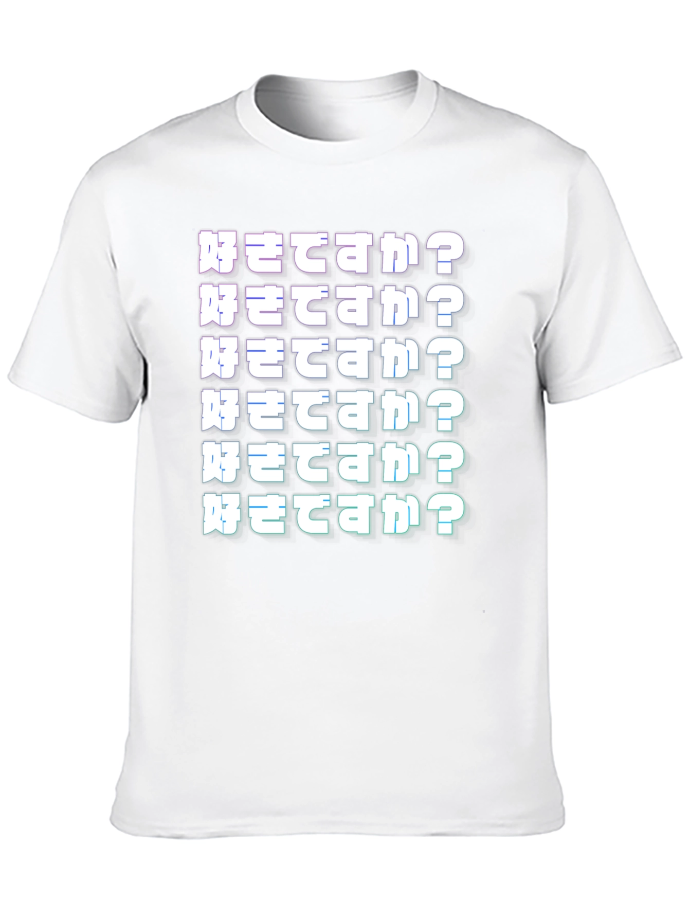 Japanese Text Graphic T-Shirt