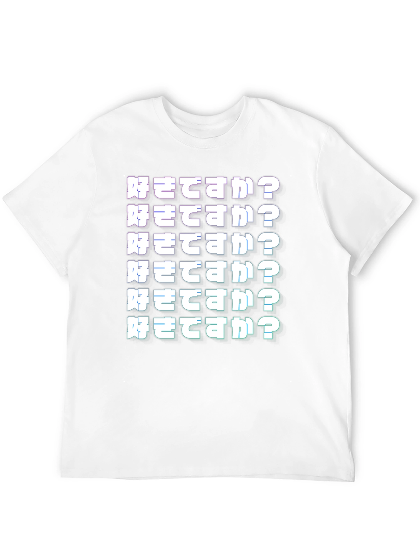 Japanese Text Graphic T-Shirt