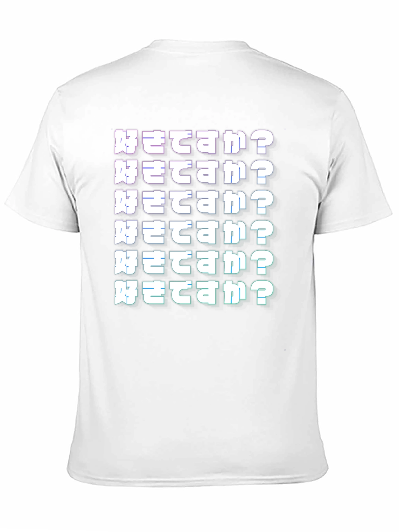 Japanese Text Graphic T-Shirt