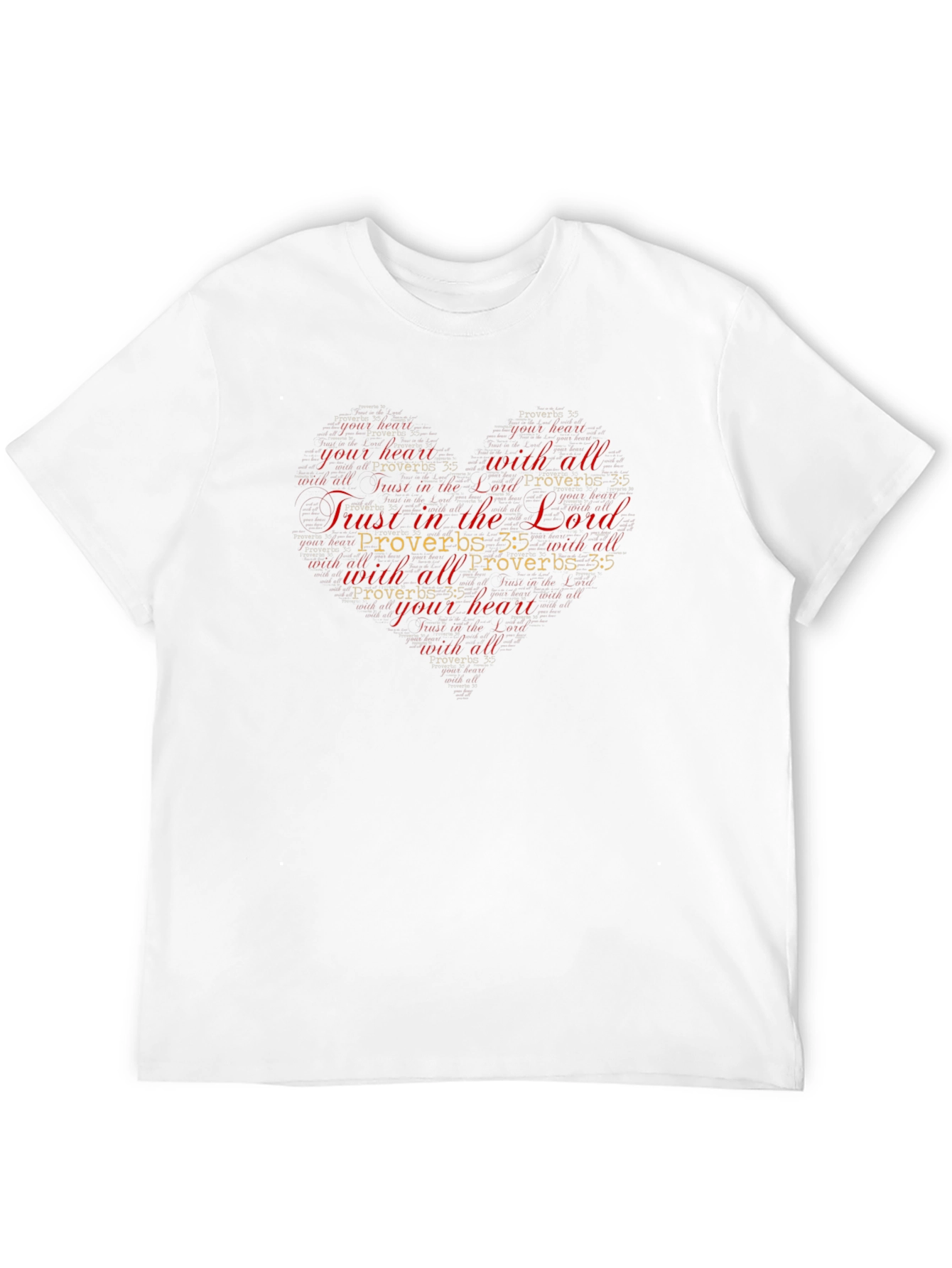 Trust in the Lord Christian Heart T-Shirt