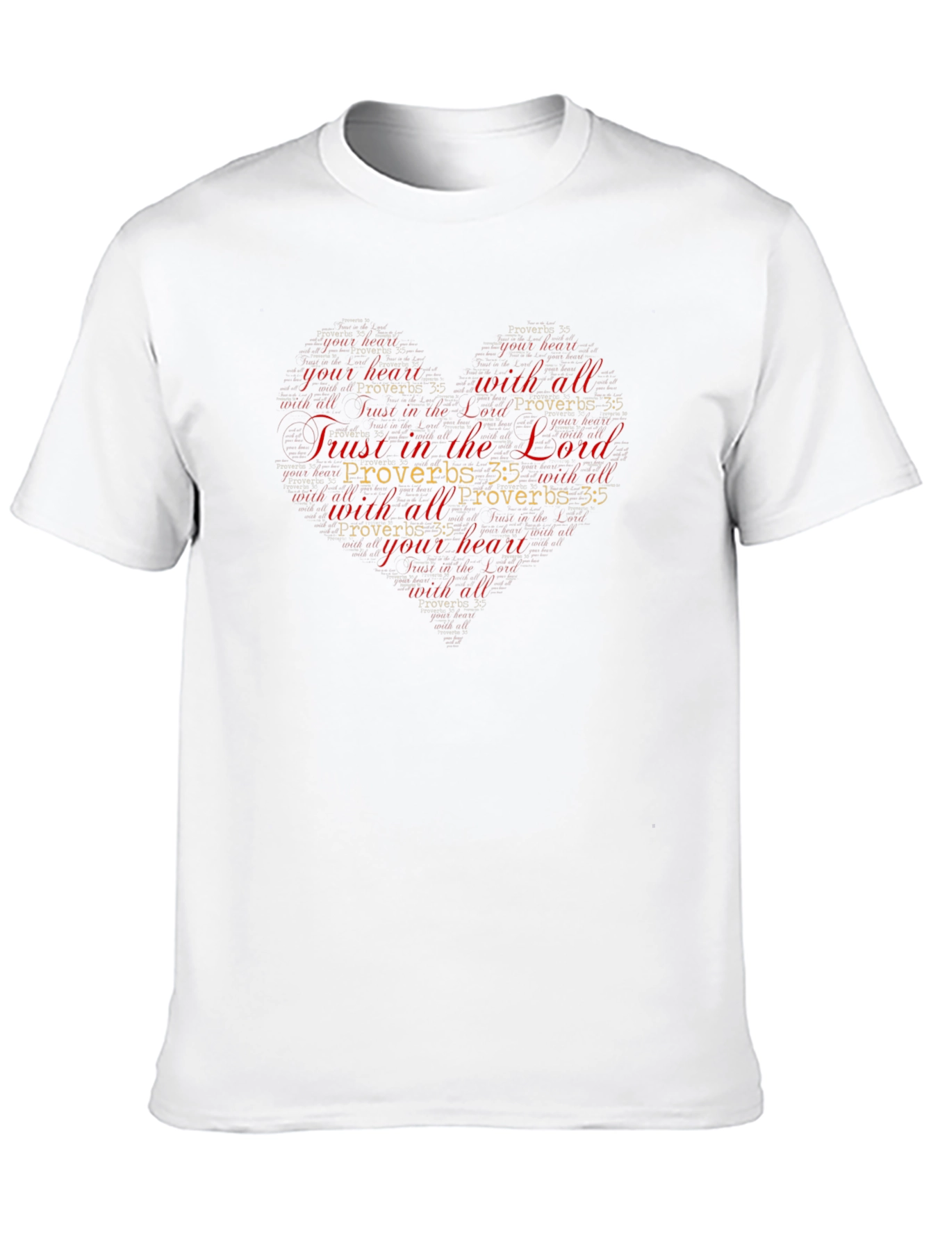 Trust in the Lord Christian Heart T-Shirt