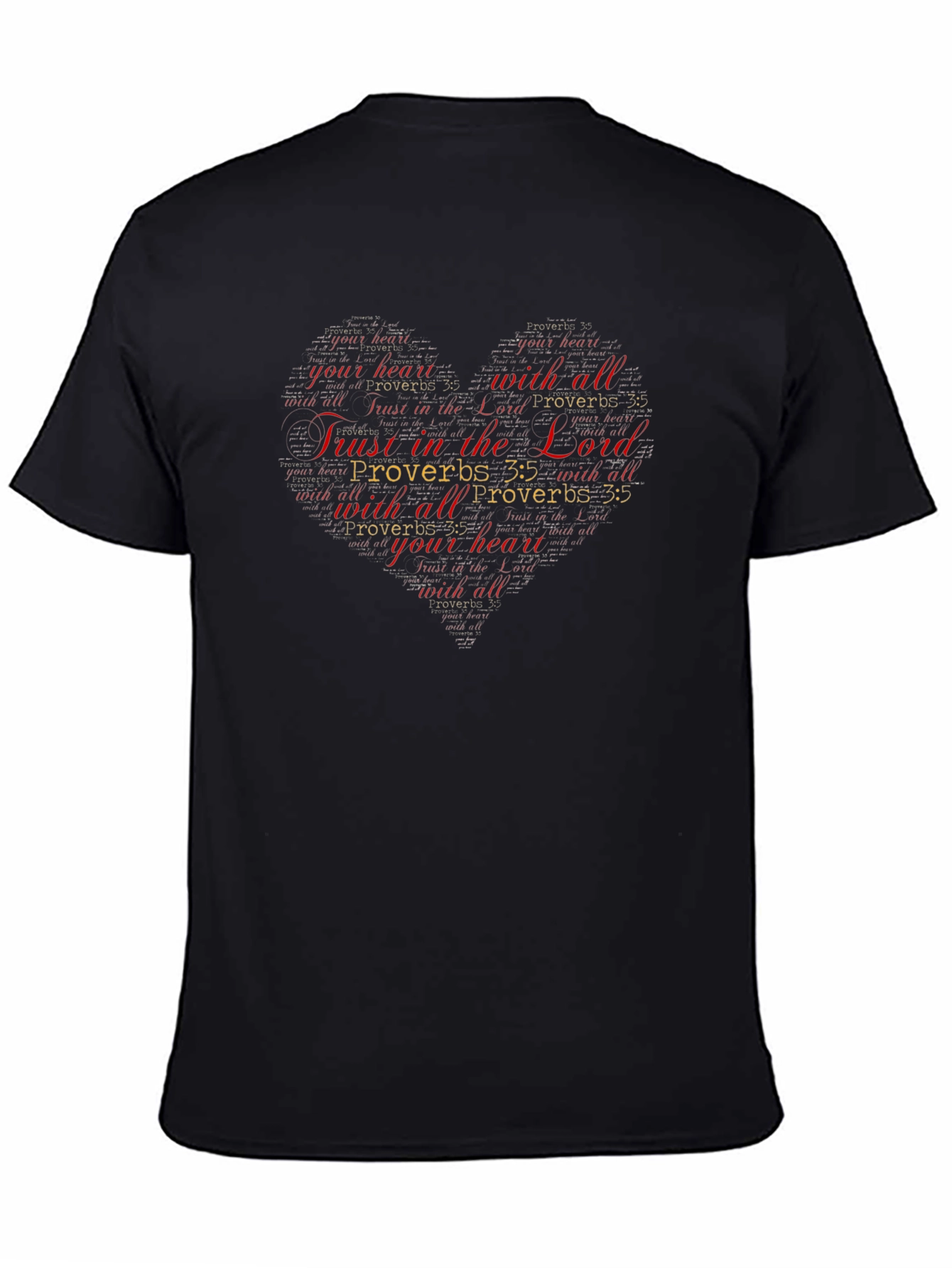 Trust in the Lord Christian Heart T-Shirt