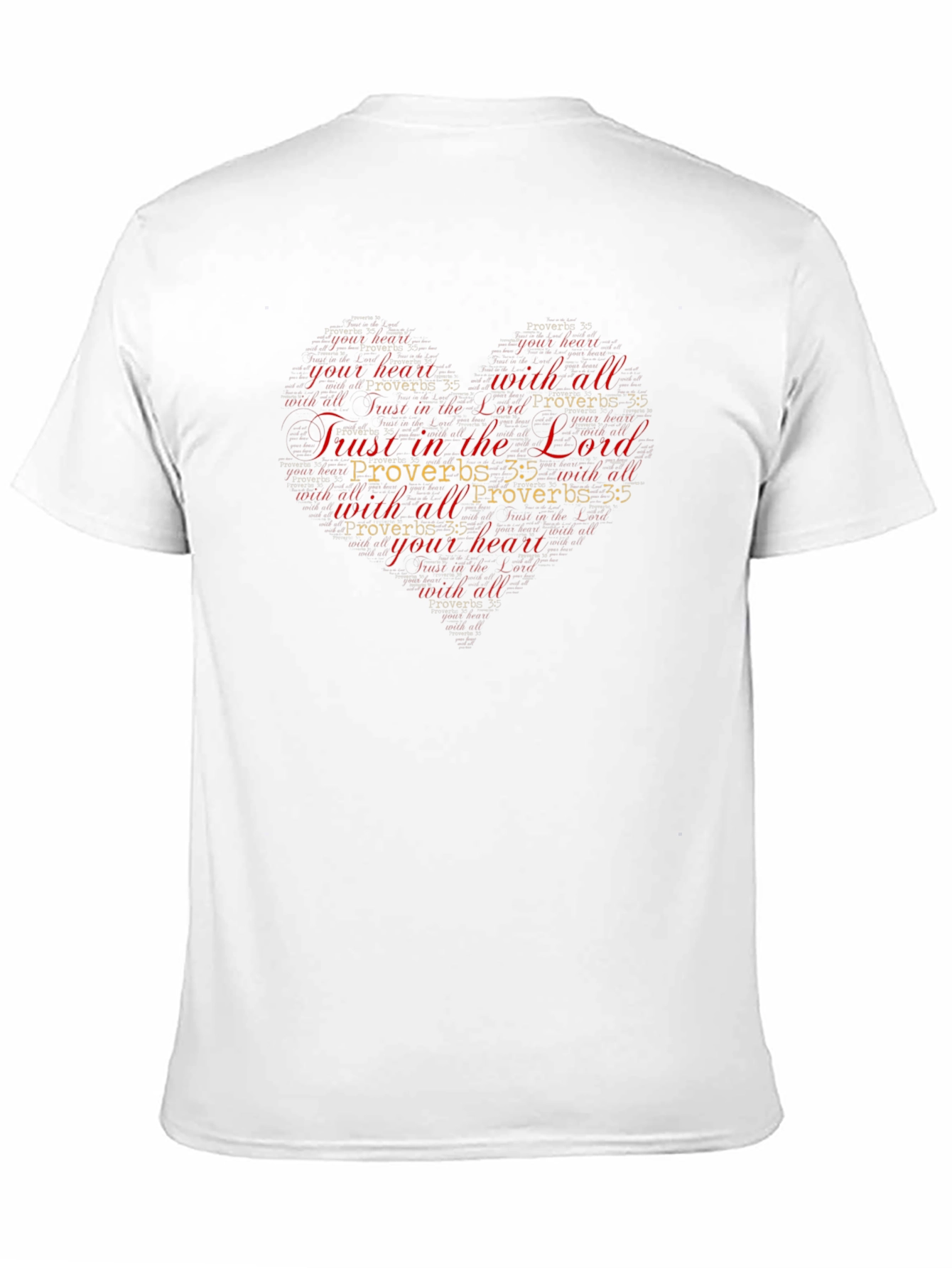 Trust in the Lord Christian Heart T-Shirt